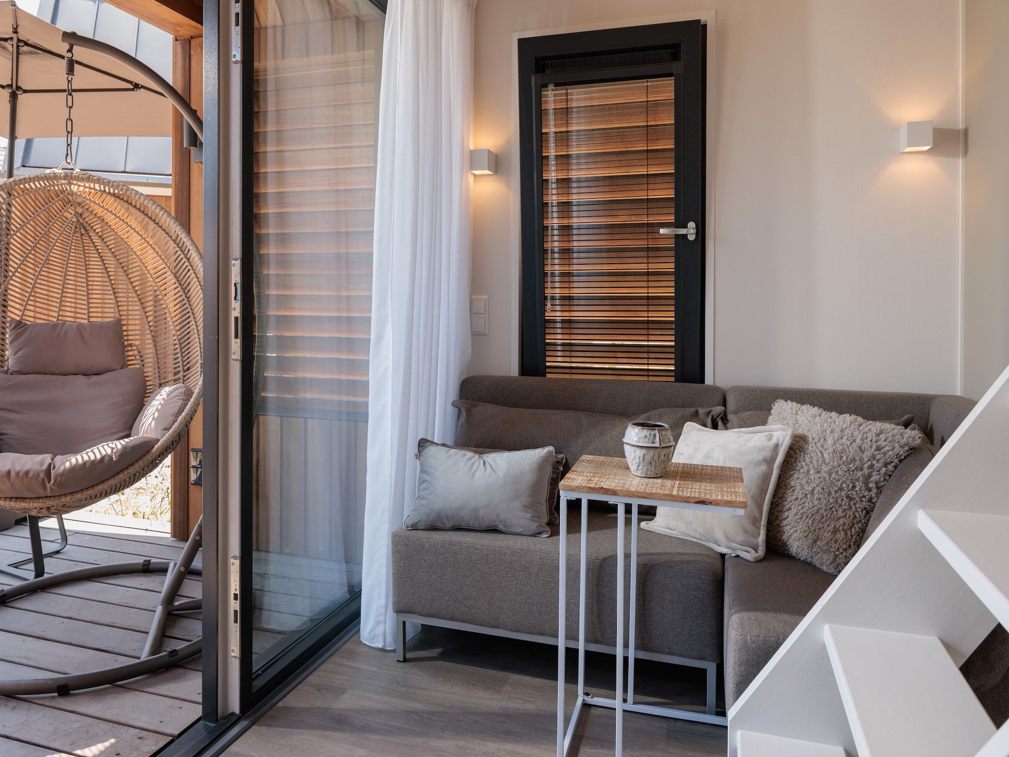 De woonkamer van Beach Resort Nieuwvliet-Bad 15 in Nieuwvliet-Bad