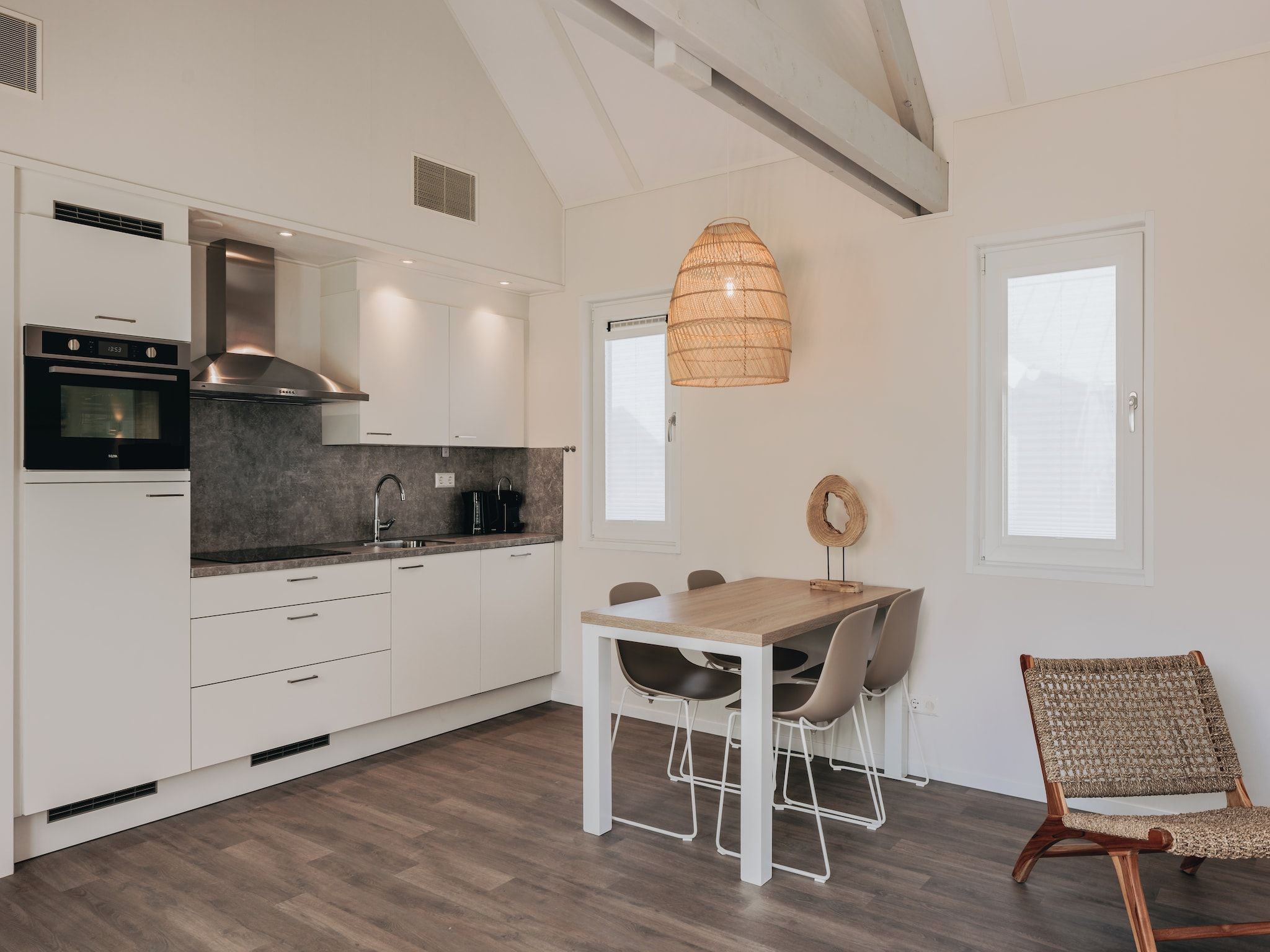 De keuken van Beach Resort Nieuwvliet-Bad 16 in Nieuwvliet-Bad