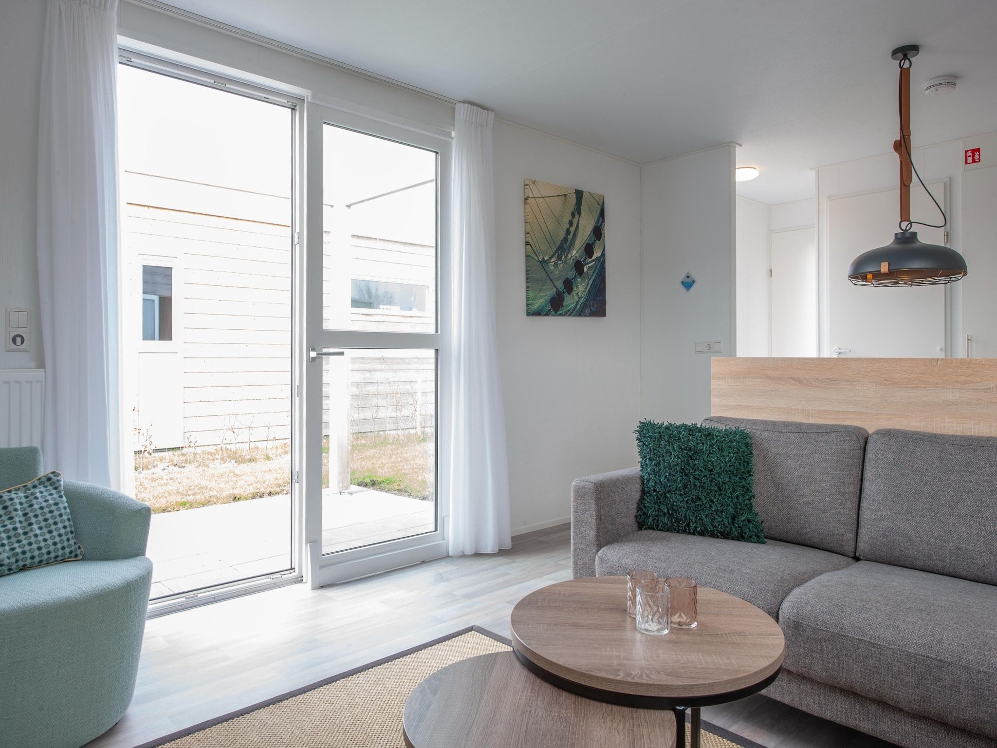 De woonkamer van Beach Resort Nieuwvliet-Bad 18 in Nieuwvliet-Bad