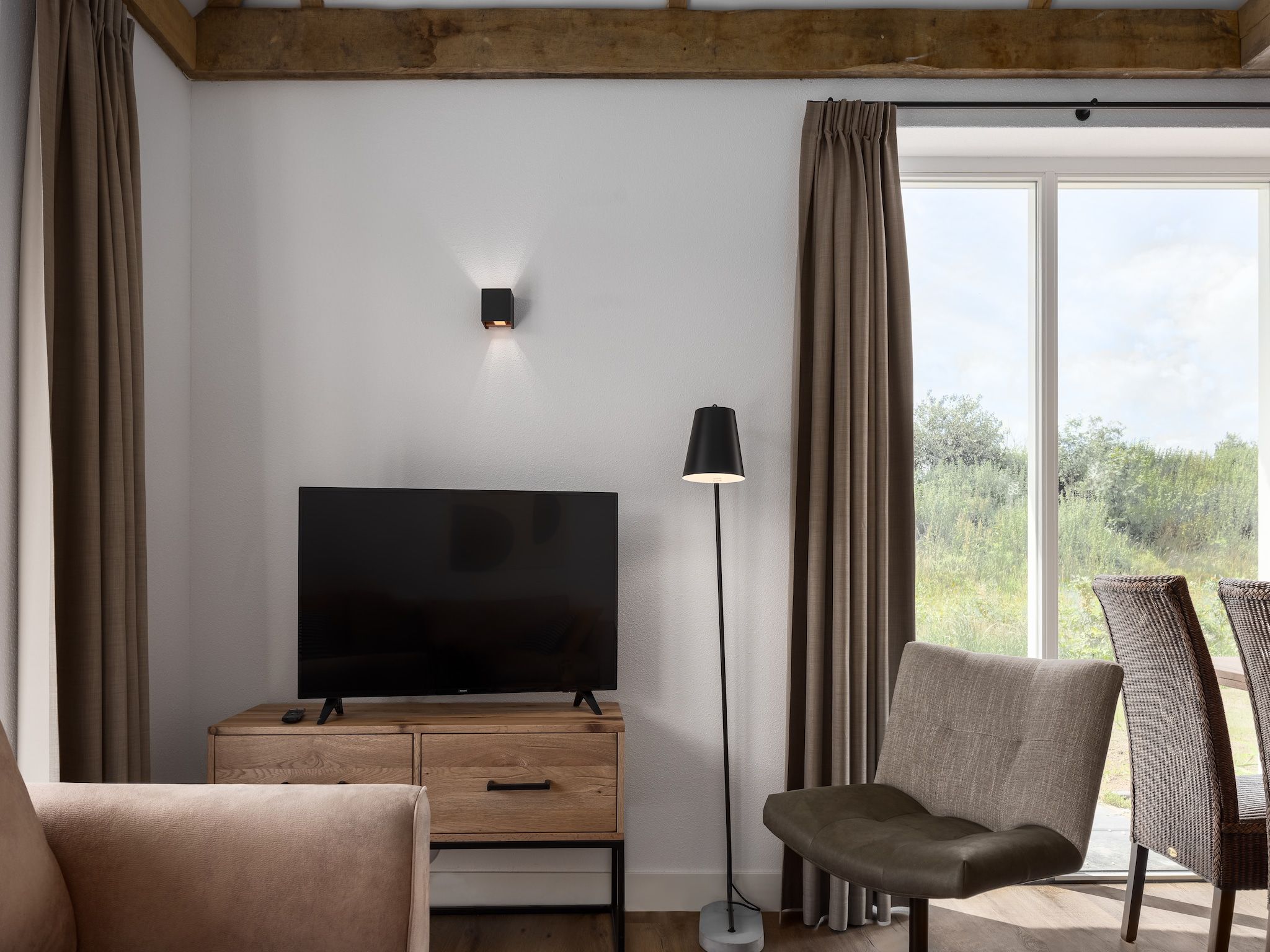 De woonkamer van Vakantiepark De Heihorsten 3 in Someren