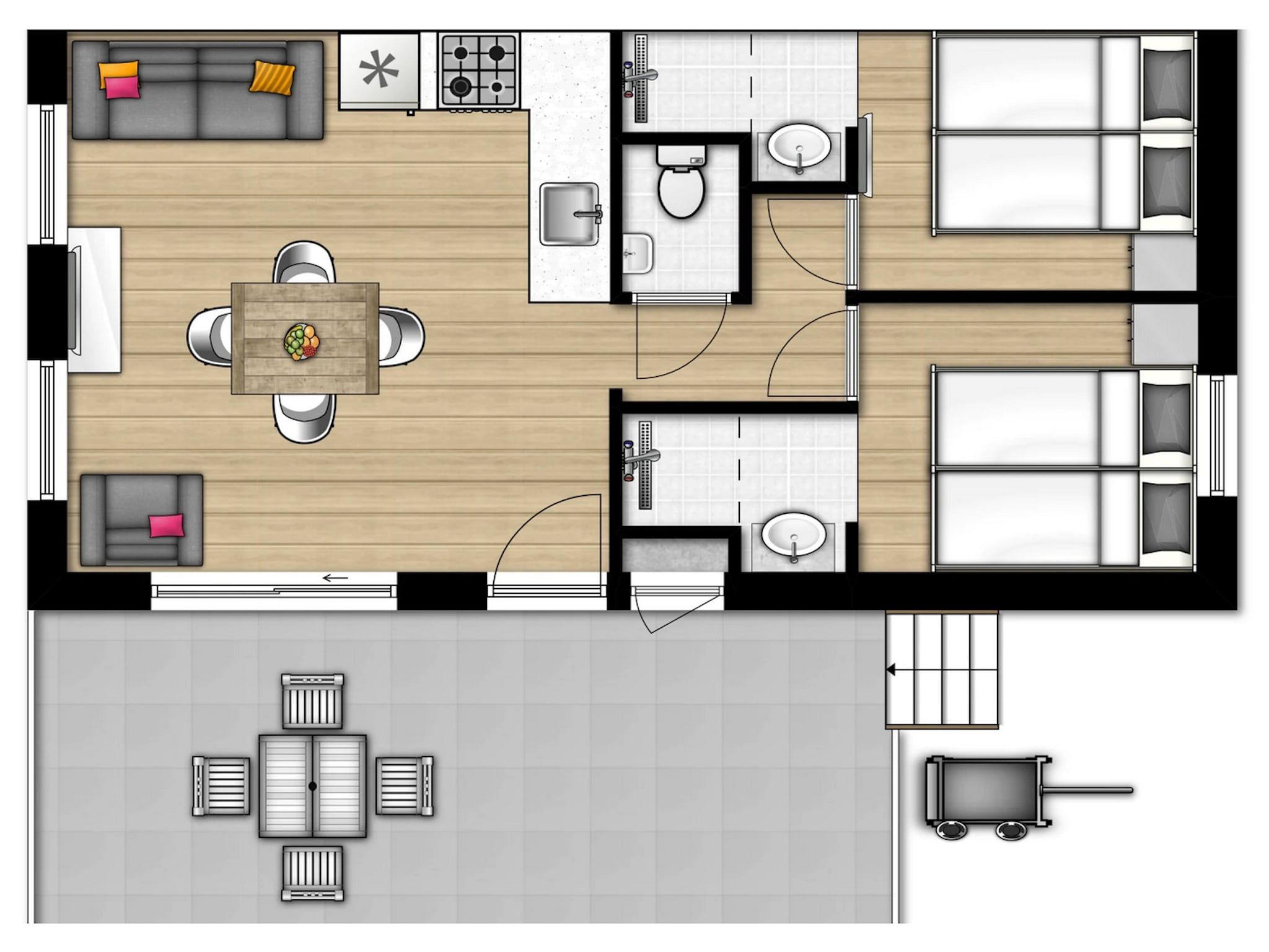 Voorzieningen bij Vakantiepark Beach Resort 24 in Kamperland