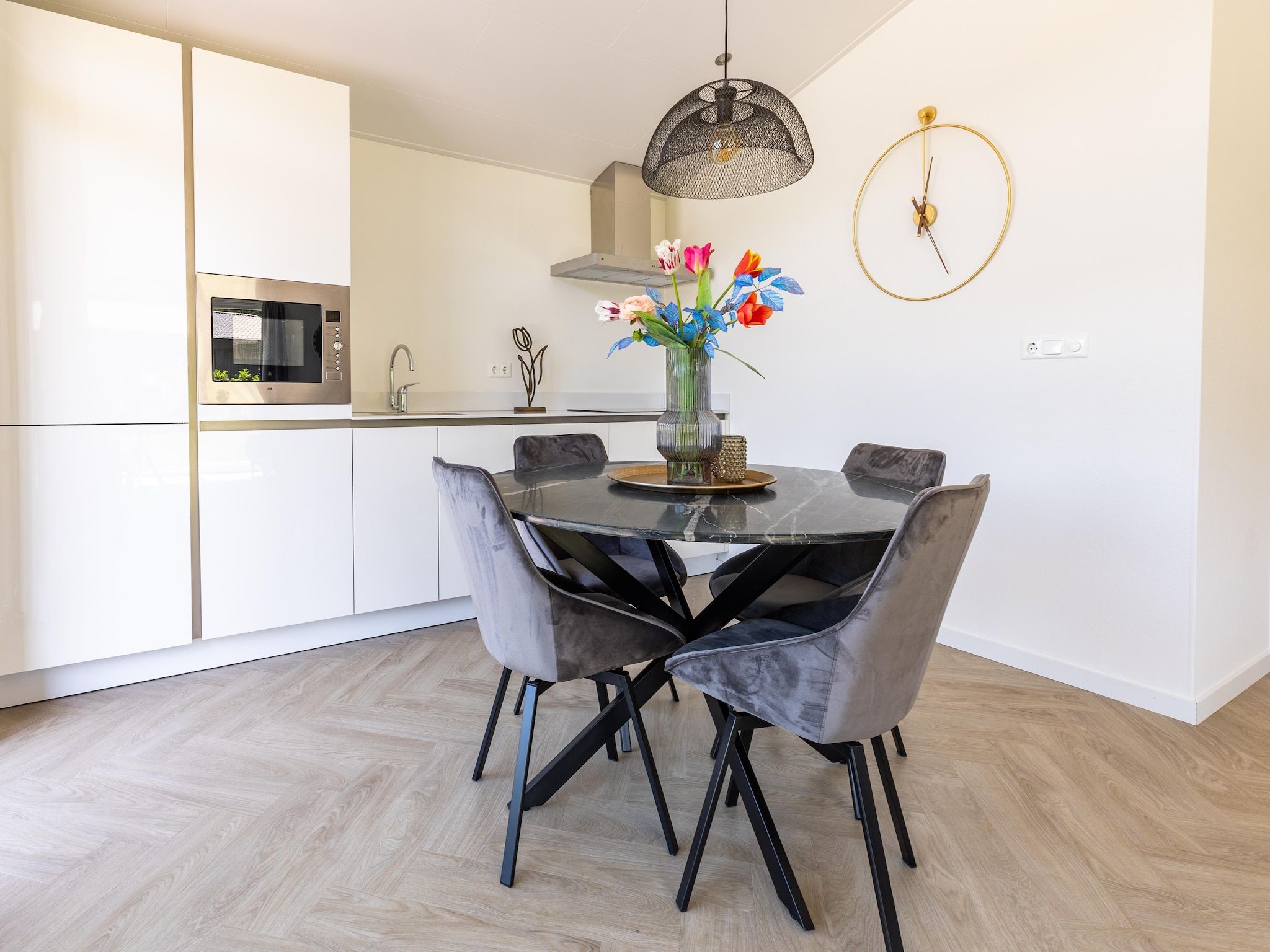 De keuken van Vakantiepark Molenvelden 3 in Veldhoven