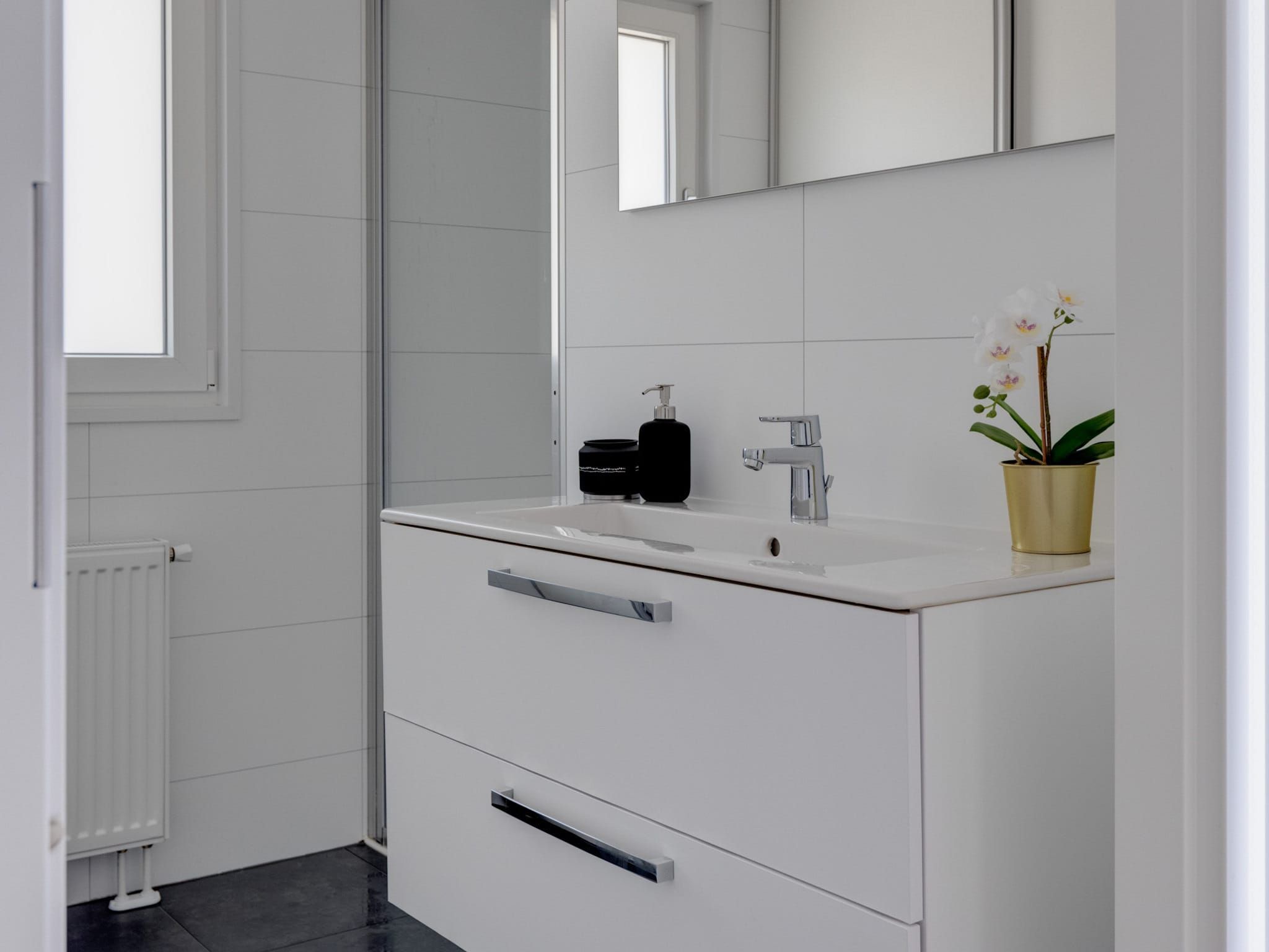 De badkamer van Vakantiepark Molenvelden 4 in Veldhoven