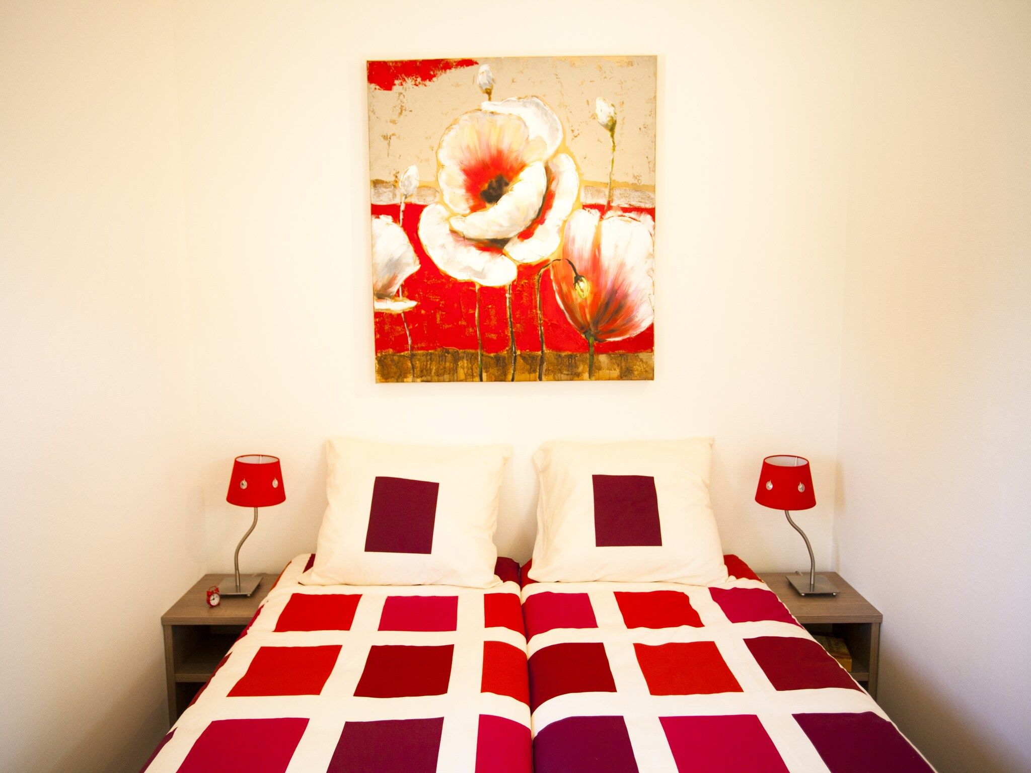 Een slaapkamer van Cabana 4 in Breskens