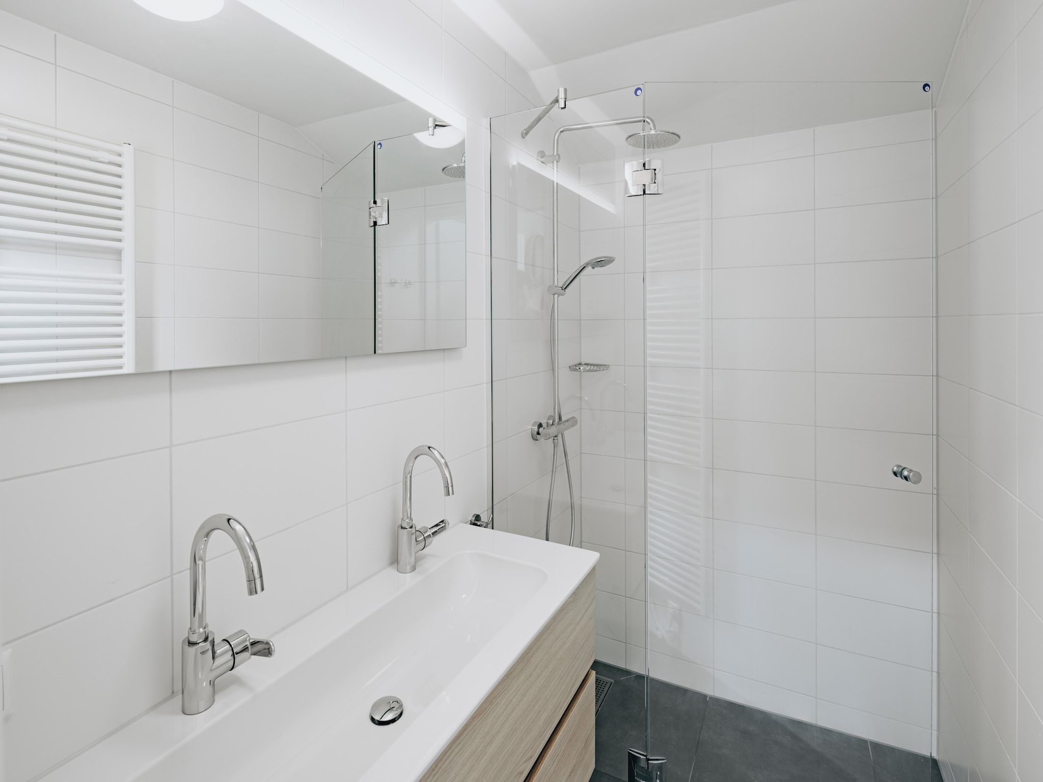 De badkamer van Vakantiepark Zeebad 11 in Breskens