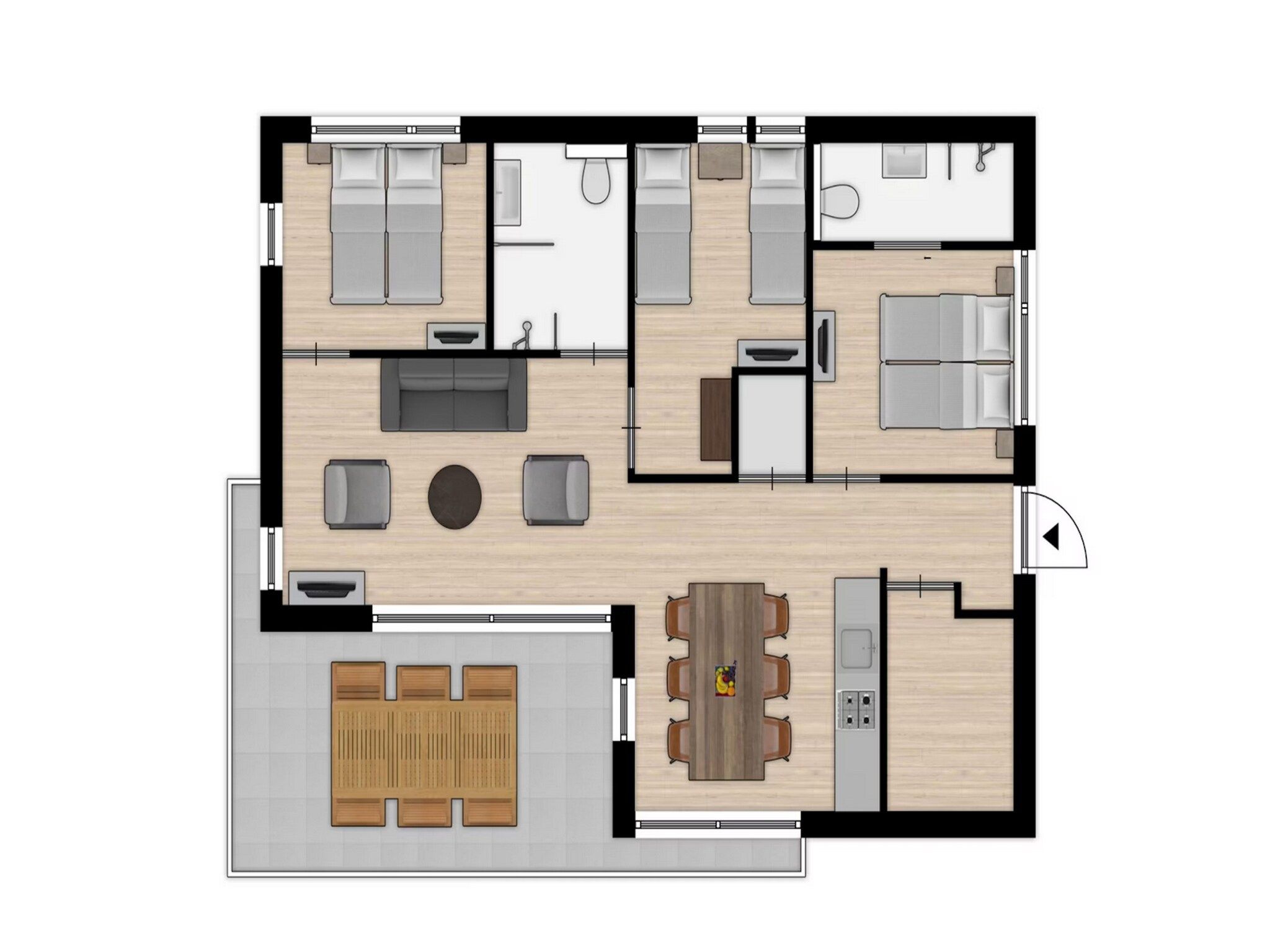 Voorzieningen bij Vakantiepark Zeebad 12 in Breskens