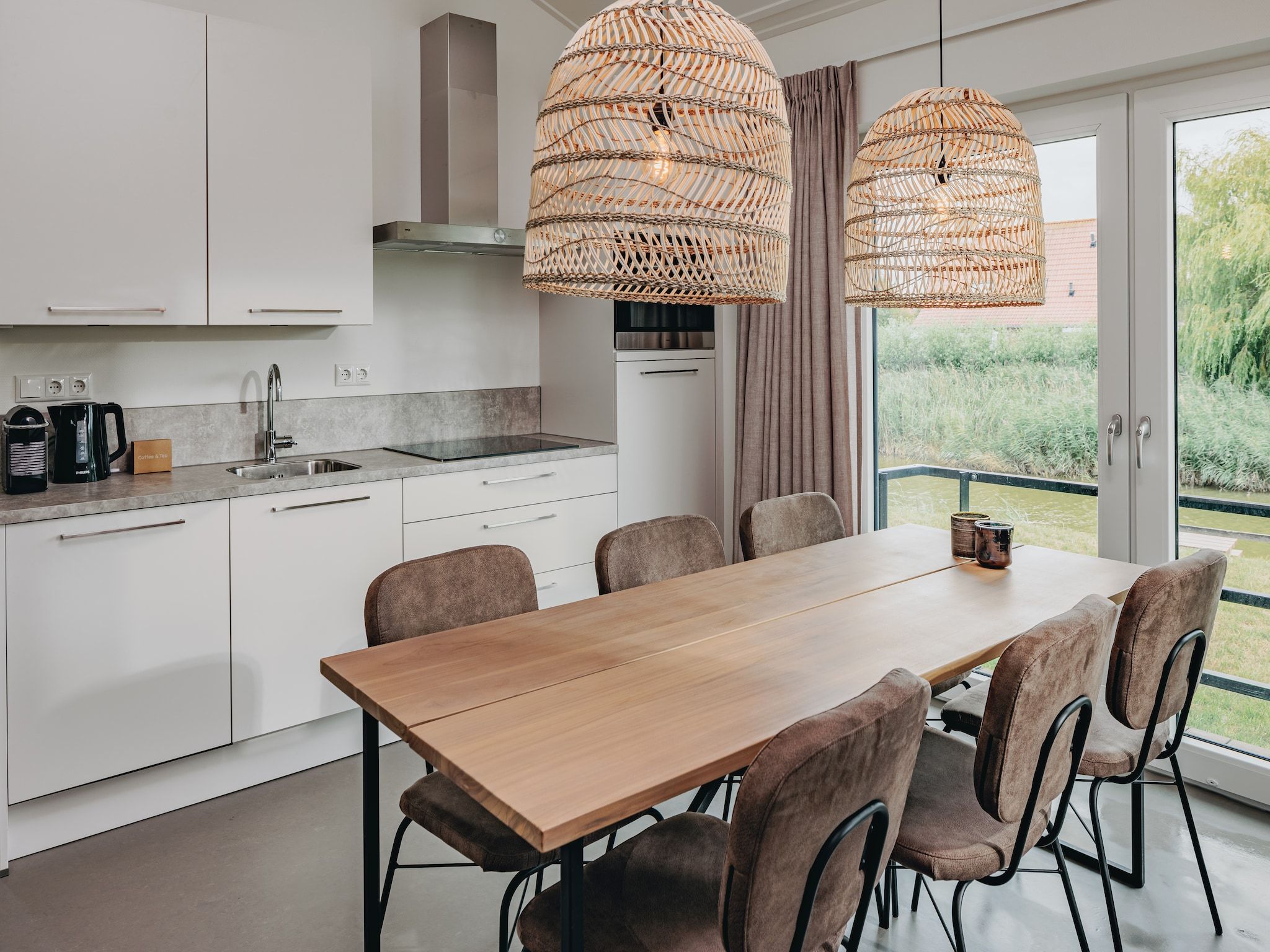 De keuken van Vakantiepark Zeebad 12 in Breskens