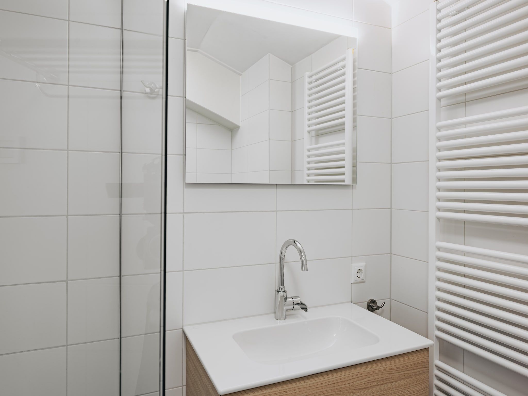 De badkamer van Vakantiepark Zeebad 12 in Breskens