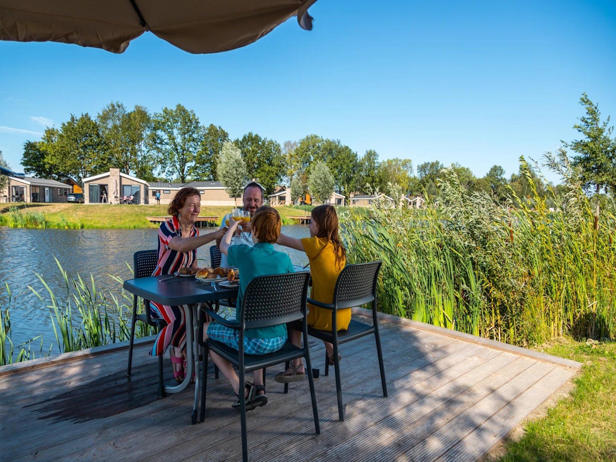 Het uitzicht vanaf Just Nature 6 in Kampen