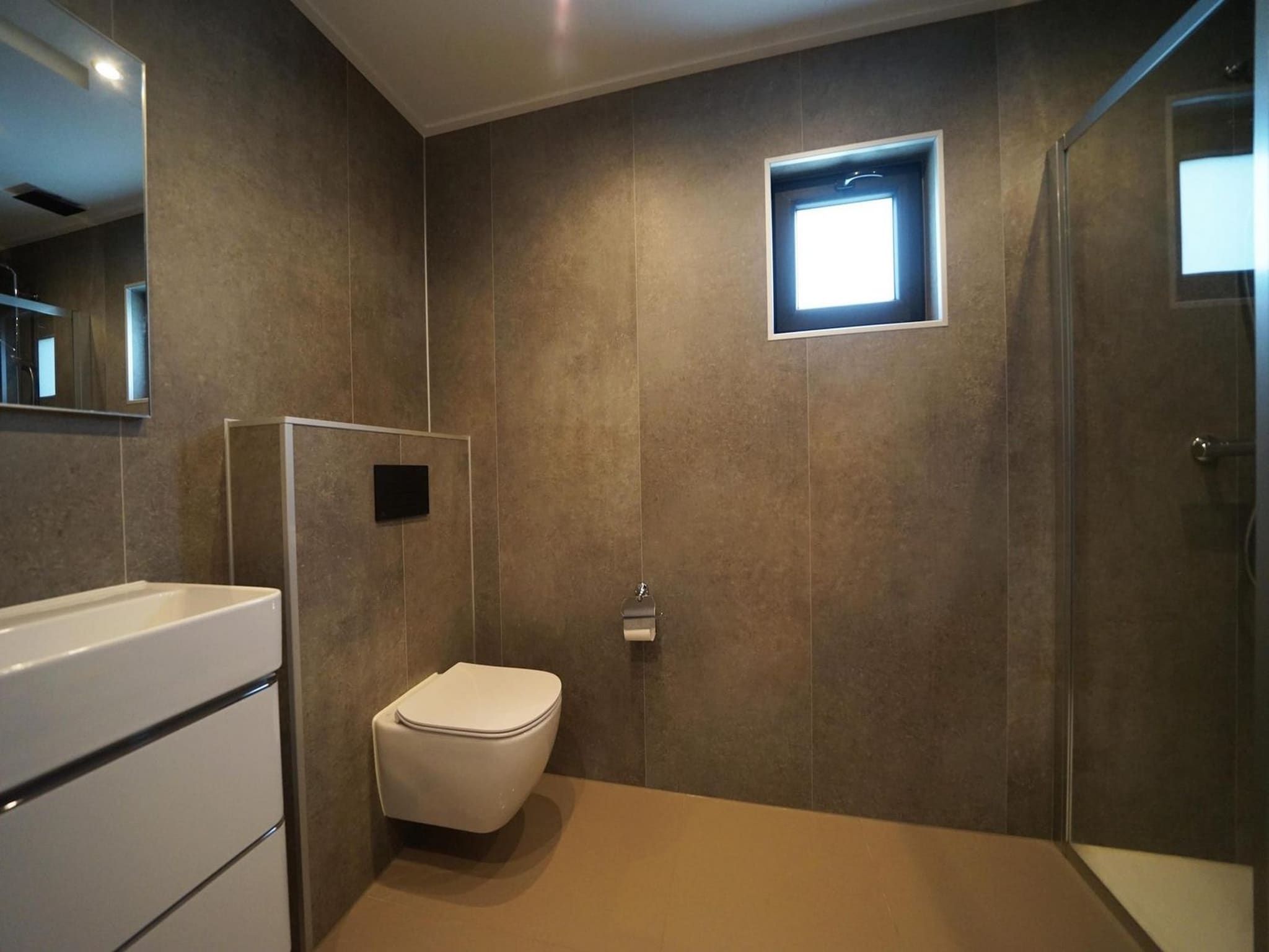 De badkamer van Just Nature 6 in Kampen
