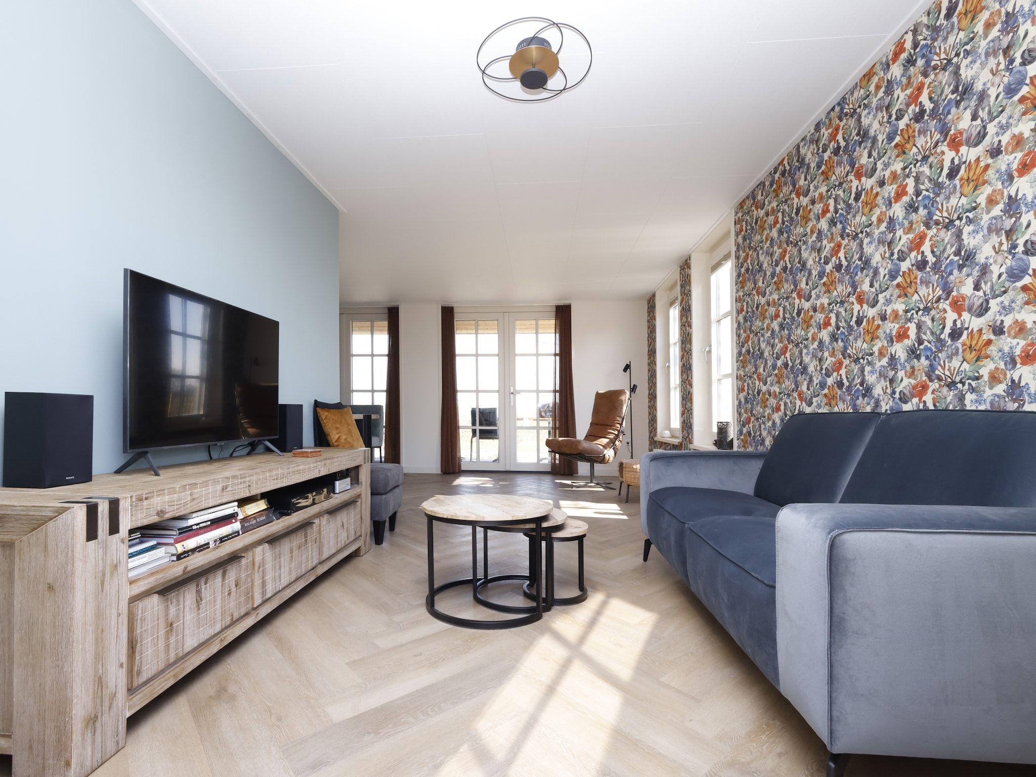 De woonkamer van Recreatiepark Wiringherlant - Wiringher Villa 23 in Hippolytushoef