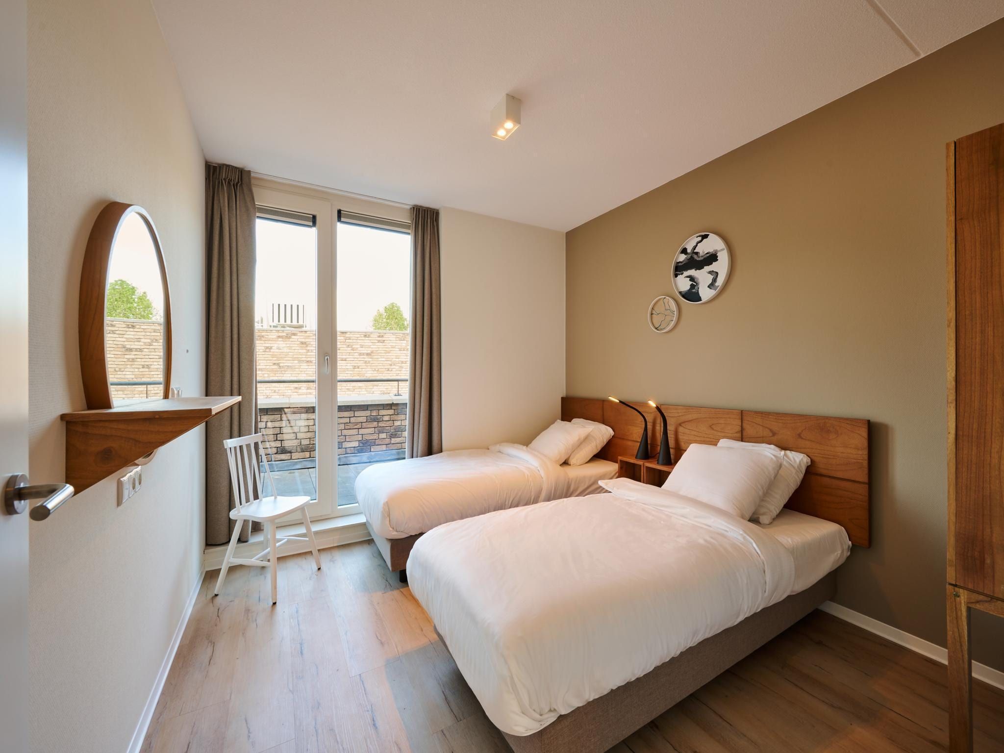 Een slaapkamer van Resort Maastricht 37 in Maastricht