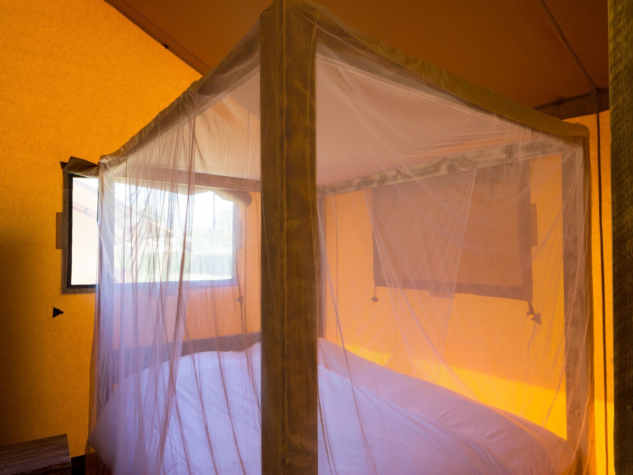 Een slaapkamer van Bospark 't Wolfsven 14 in Mierlo