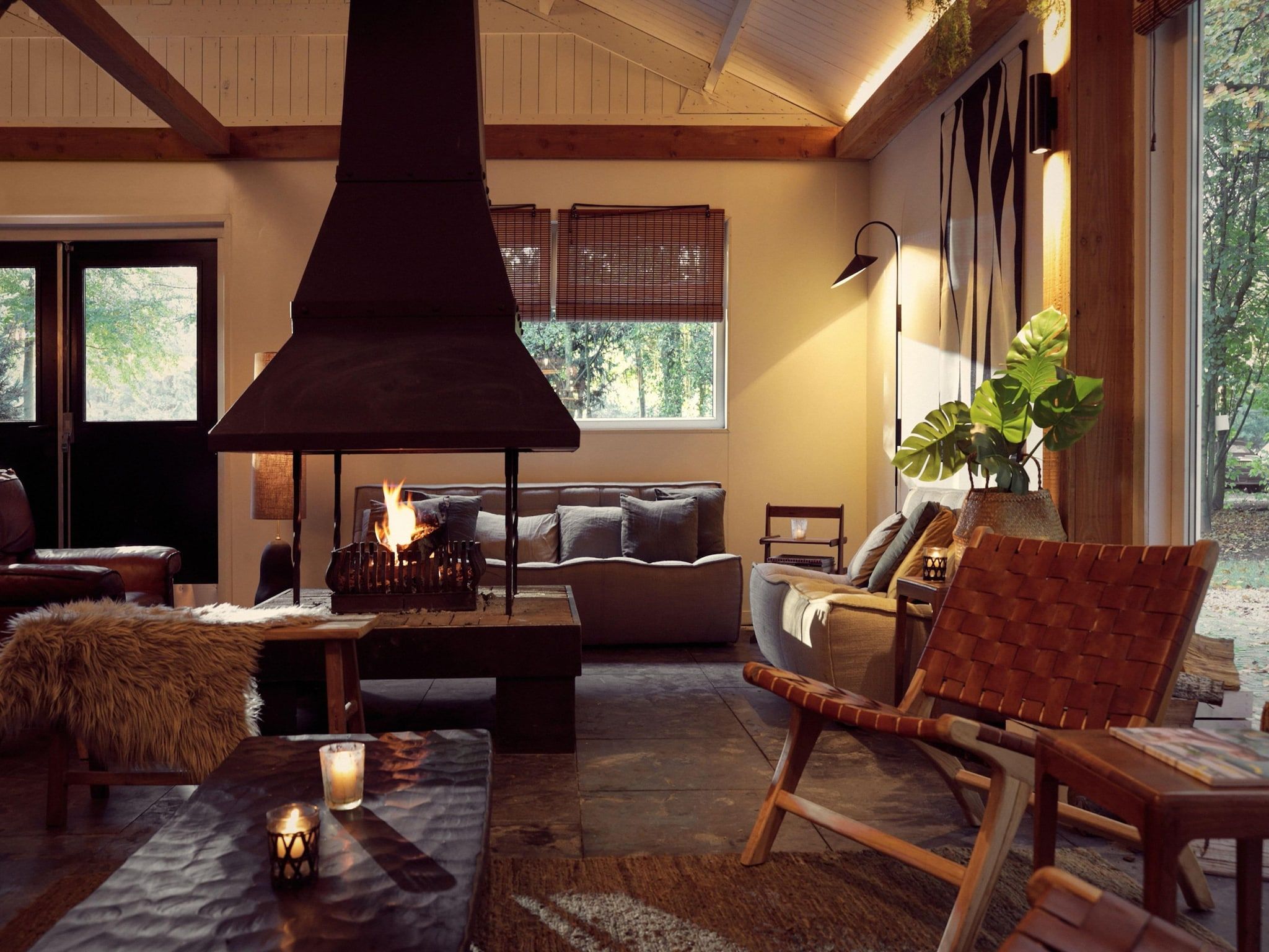 De woonkamer van Resort de Parel 1 in Zeewolde