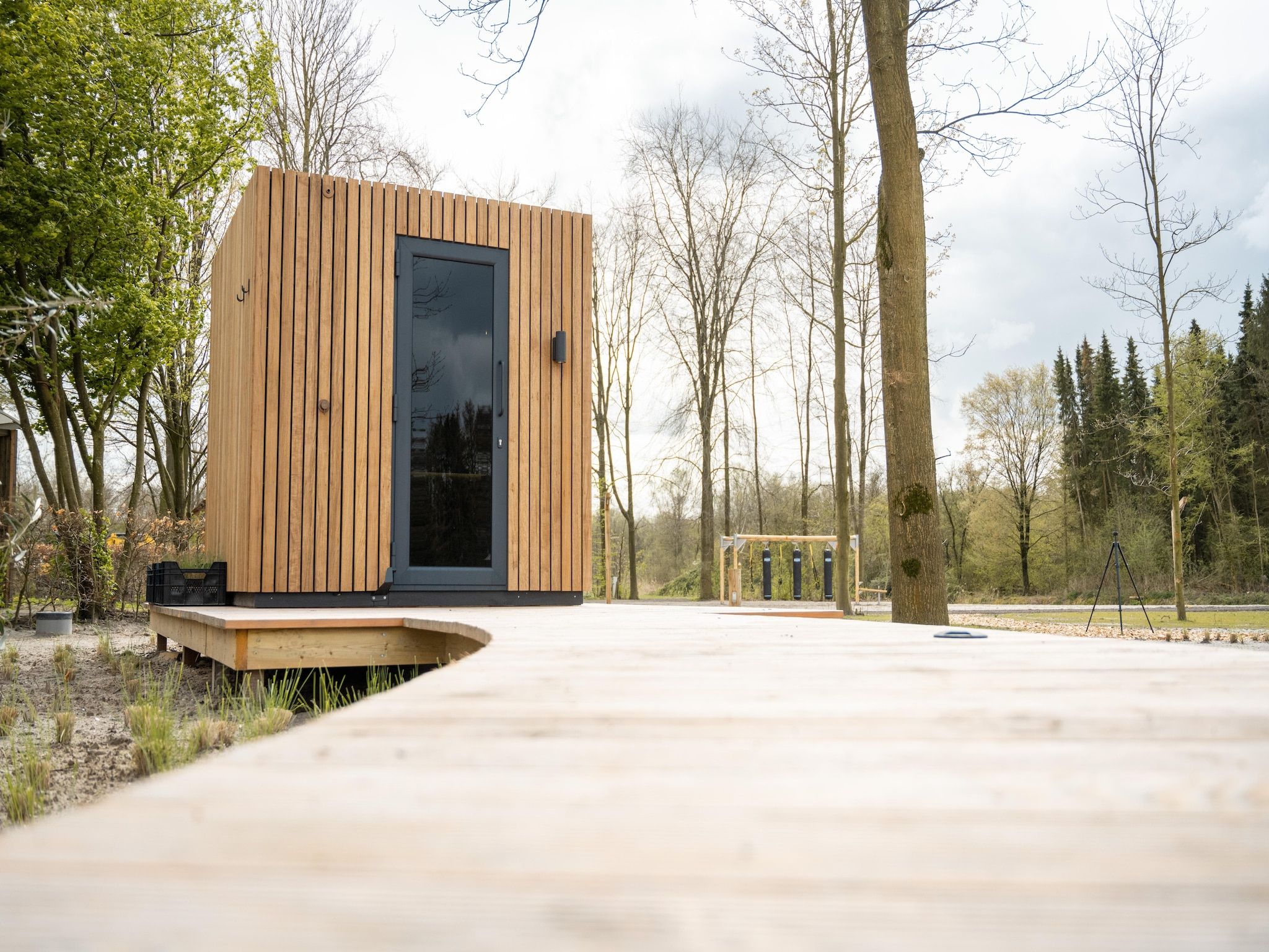 Parkfaciliteiten bij Resort de Parel 4 in Zeewolde