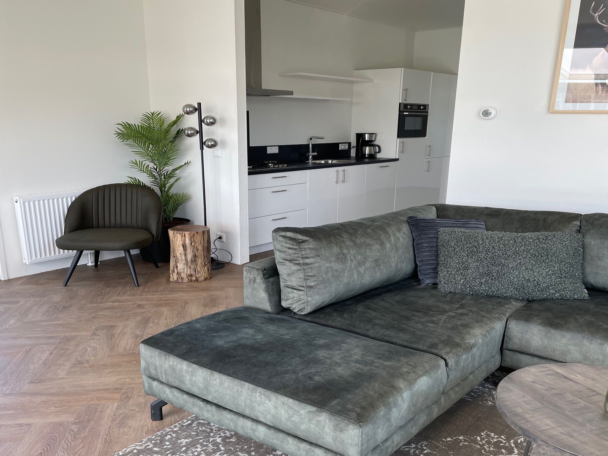 De keuken van Recreatiepark Rhederlaagse Meren 9 in Lathum