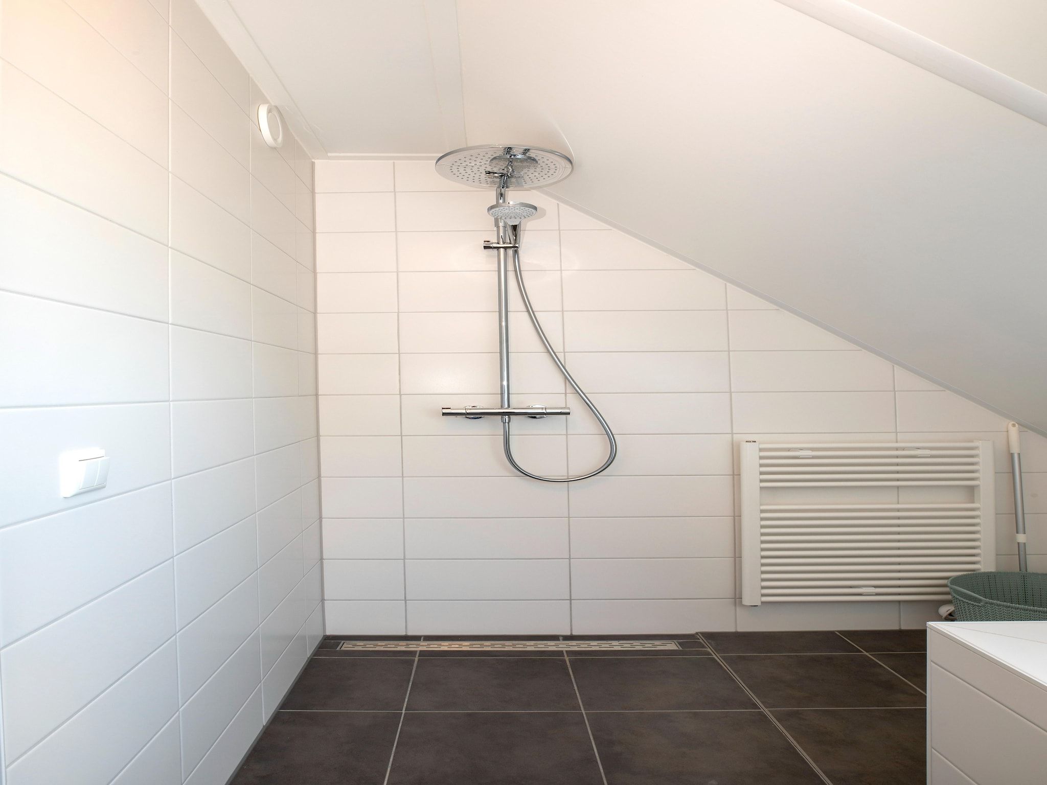 De badkamer van Landgoed Eysinga State 5 in Sint Nicolaasga