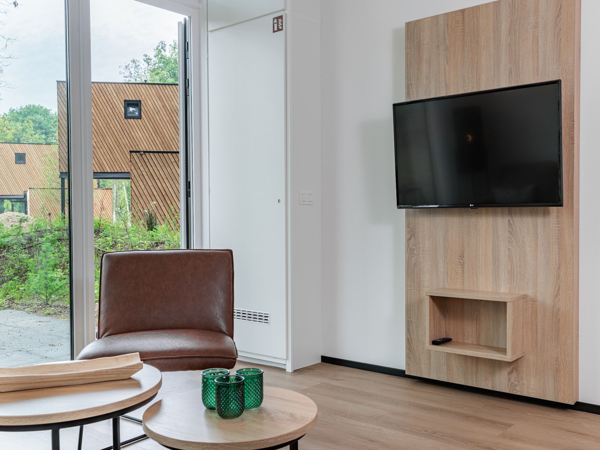 De woonkamer van Vakantiepark Schaijk 5 in Schaijk