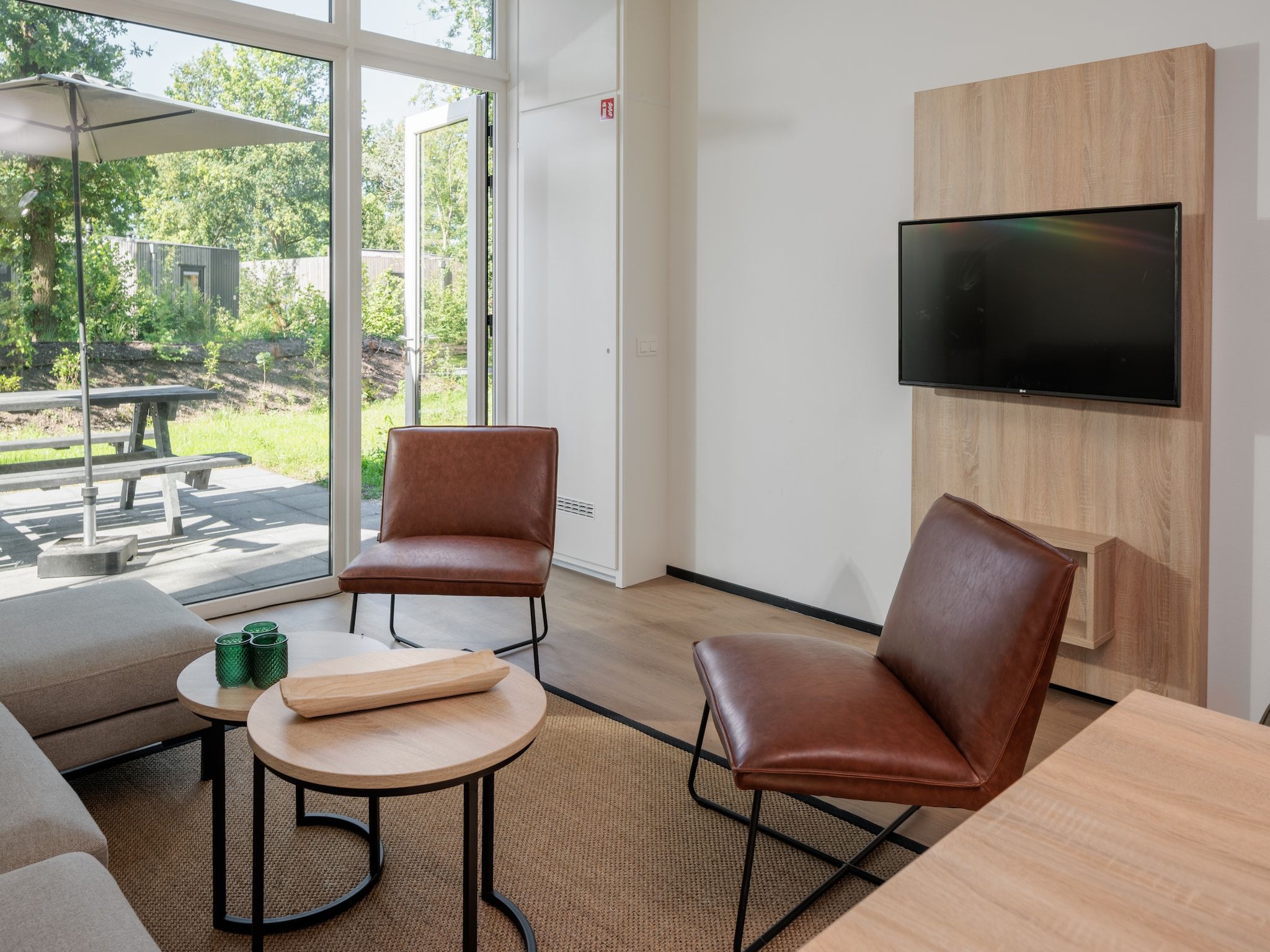 De woonkamer van Vakantiepark Schaijk 7 in Schaijk