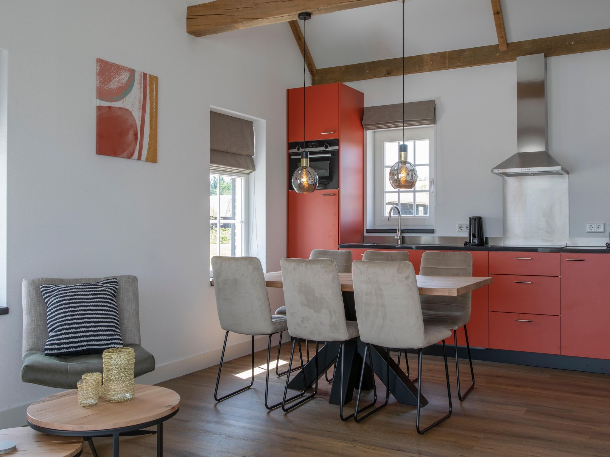 De keuken van Vakantiepark De Heihorsten 5 in Someren