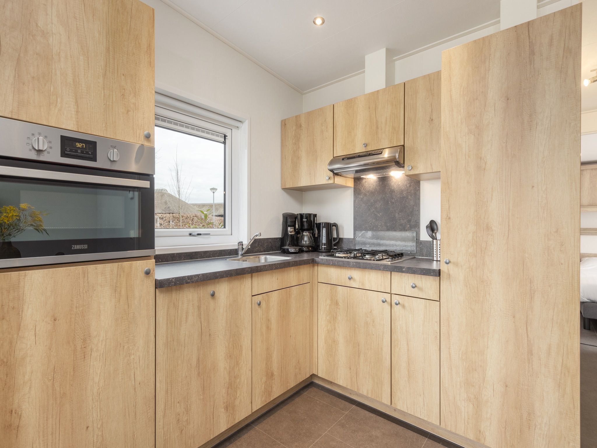 De keuken van Recreatiepark Tolplas 20 in Hoge Hexel