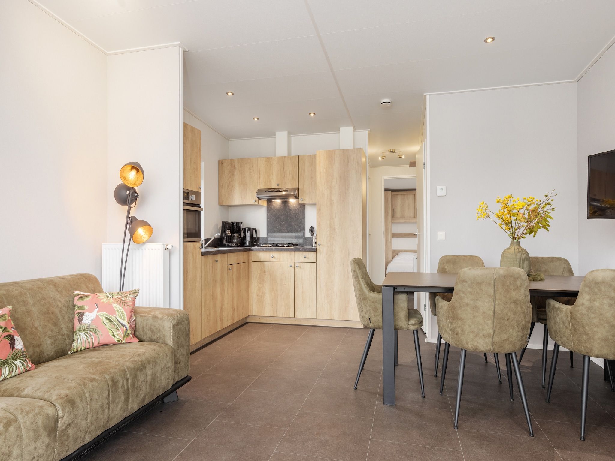 De keuken van Recreatiepark Tolplas 20 in Hoge Hexel