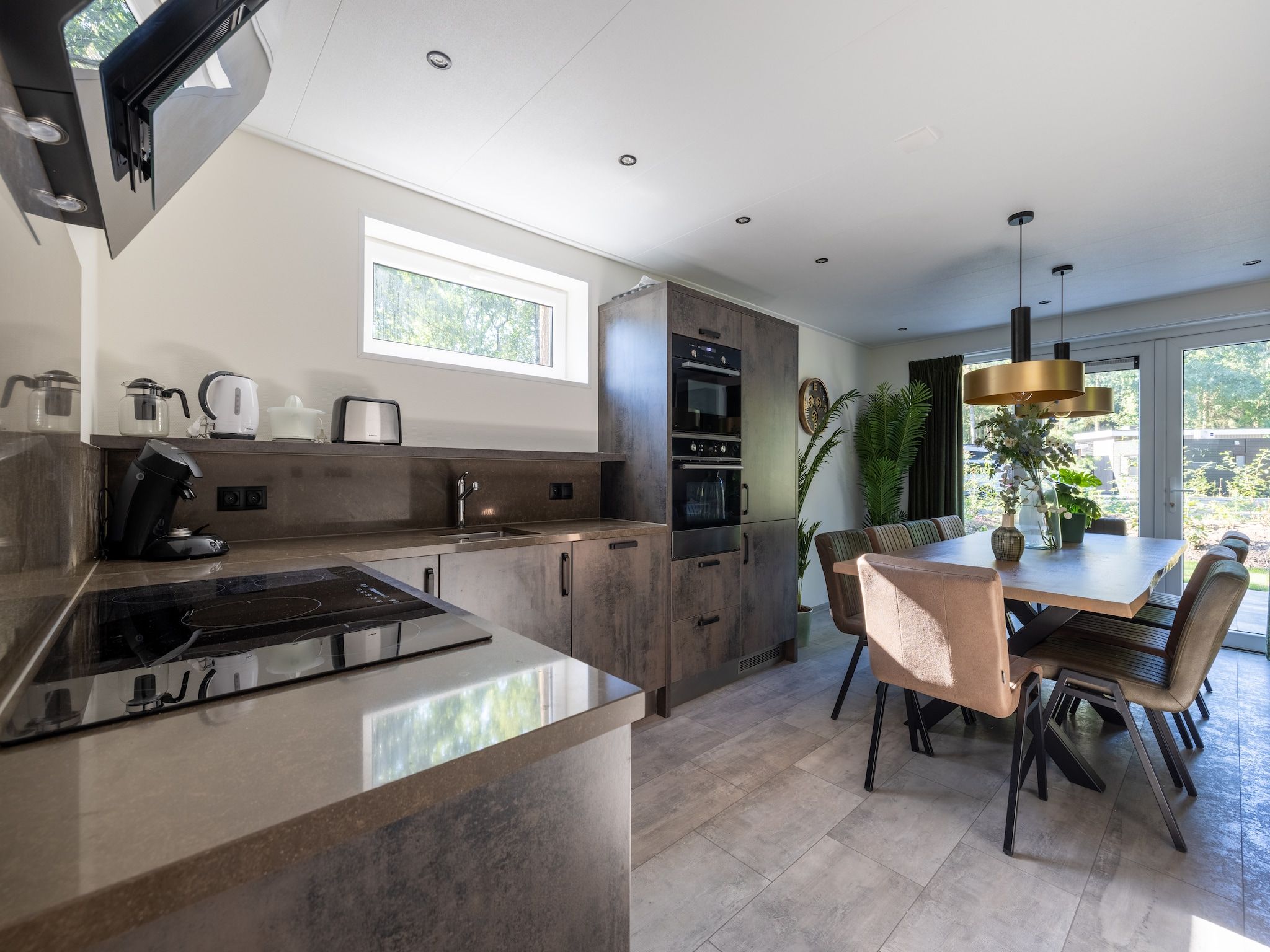 De keuken van Vakantiepark De Rimboe & De Woeste Hoogte 38 in Hoenderloo