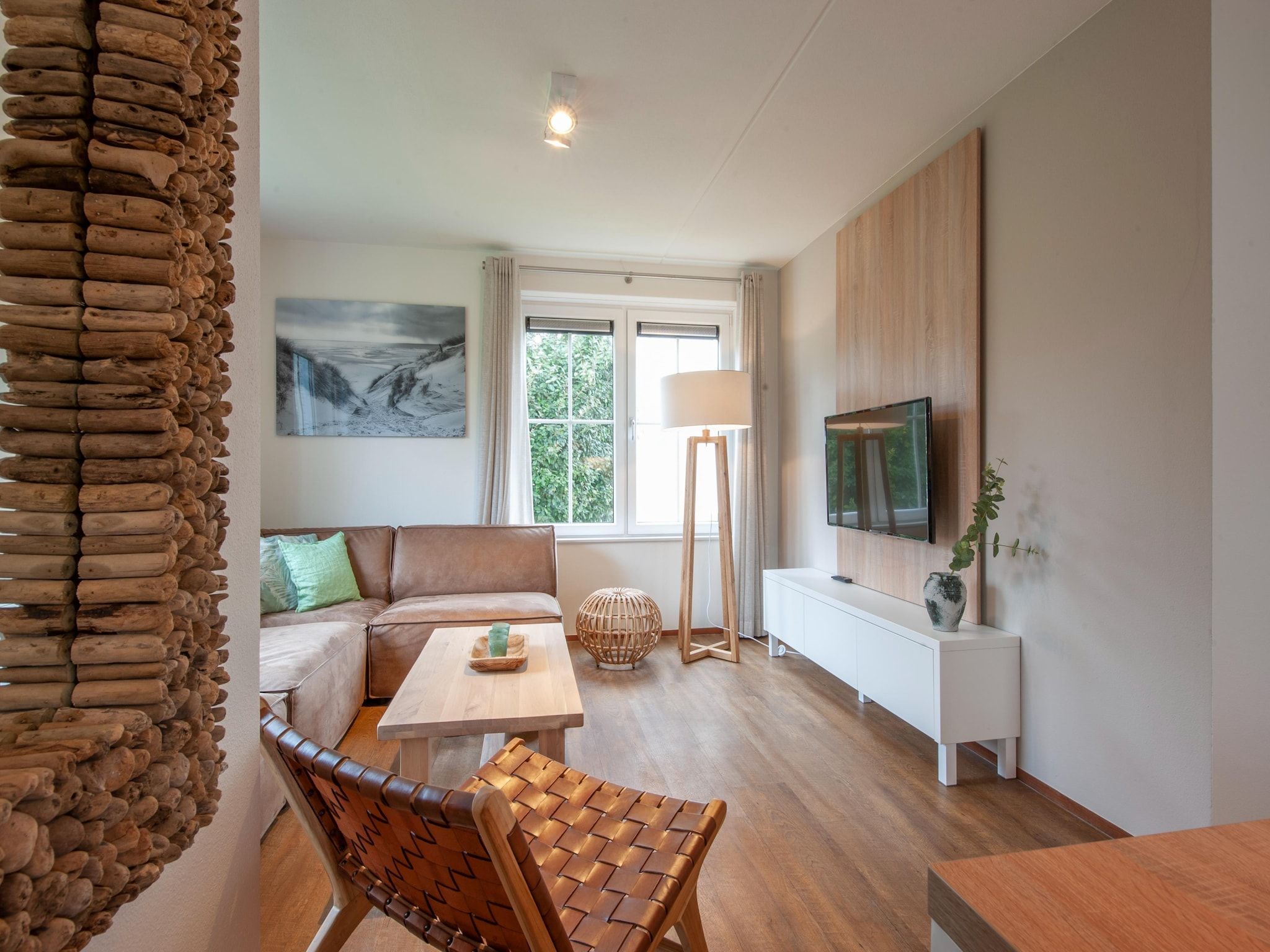 De woonkamer van Noordzee Résidence Cadzand-Bad 15 in Cadzand-Bad