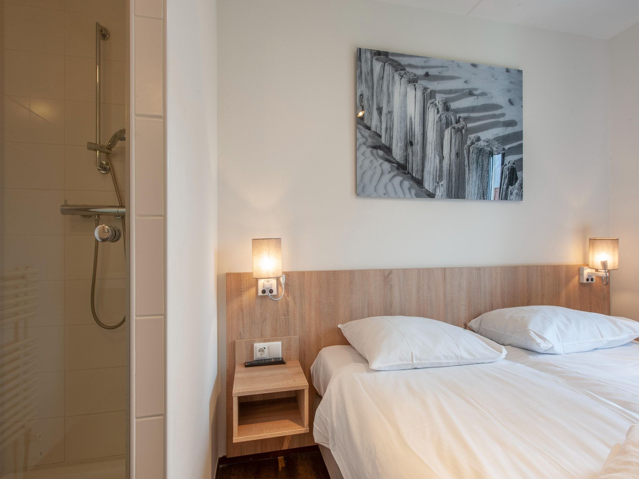 Een slaapkamer van Noordzee Résidence Cadzand-Bad 15 in Cadzand-Bad