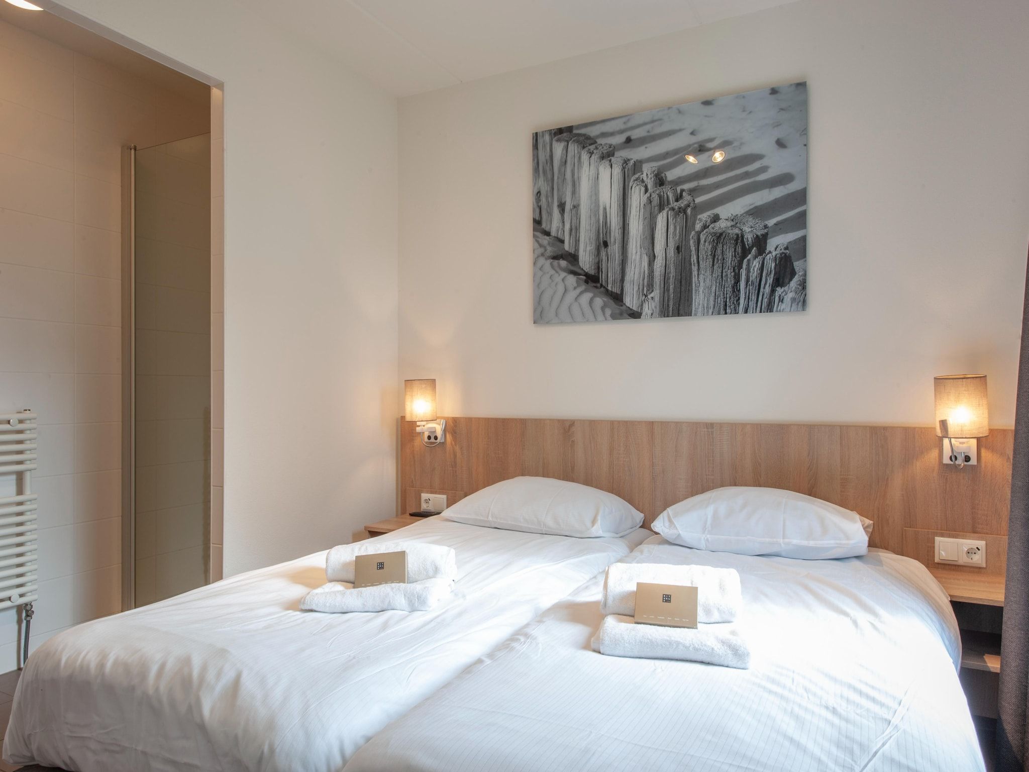 Een slaapkamer van Noordzee Résidence Cadzand-Bad 15 in Cadzand-Bad