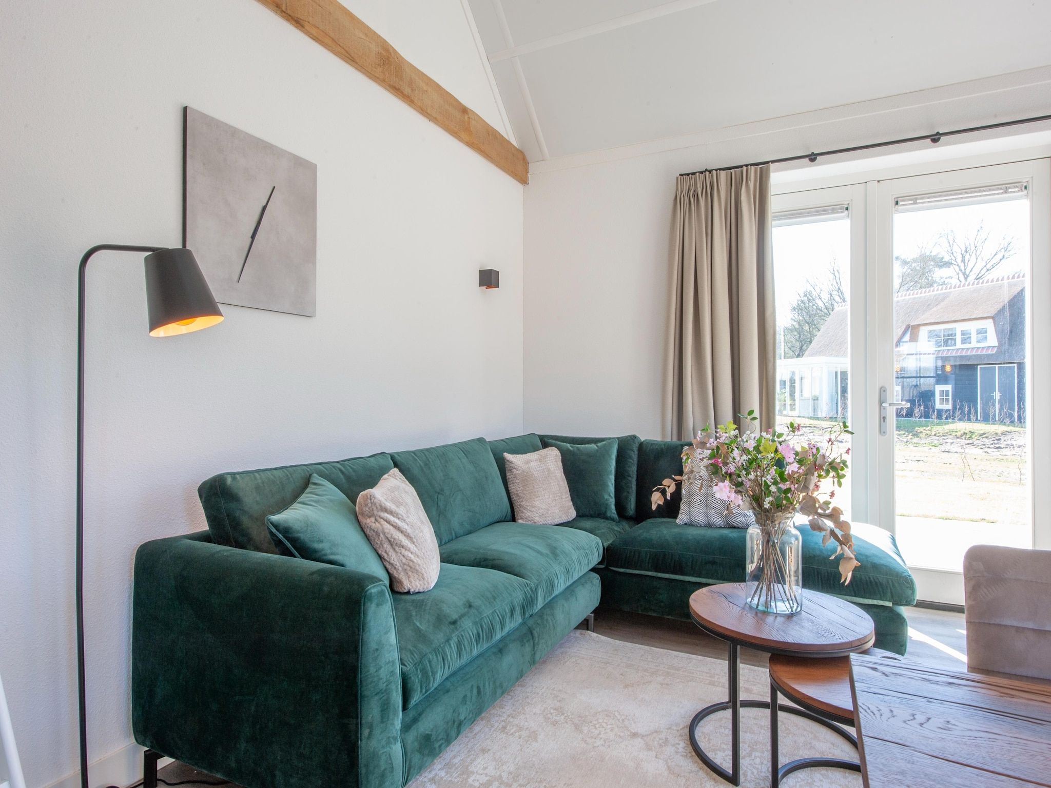 De woonkamer van Vakantiepark De Heihorsten 6 in Someren