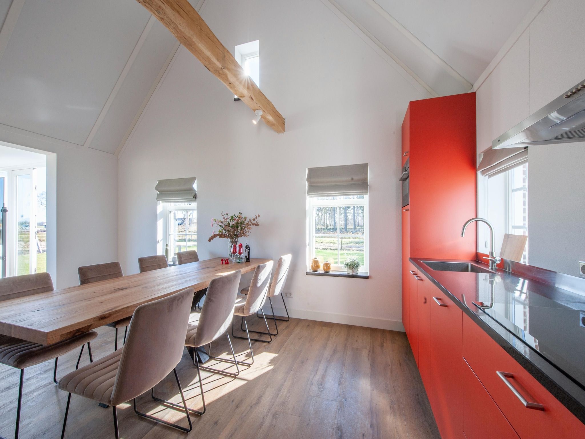 De keuken van Vakantiepark De Heihorsten 6 in Someren