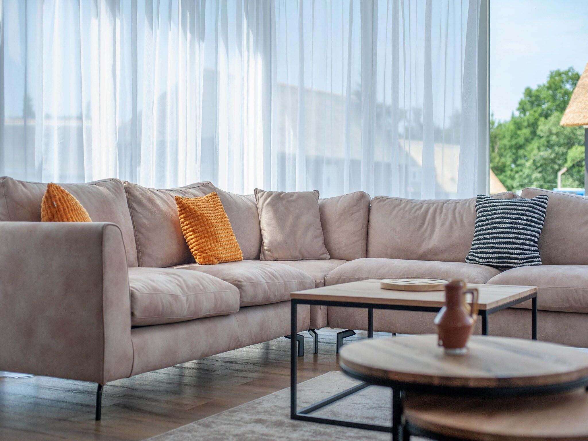 De woonkamer van Vakantiepark De Heihorsten 10 in Someren