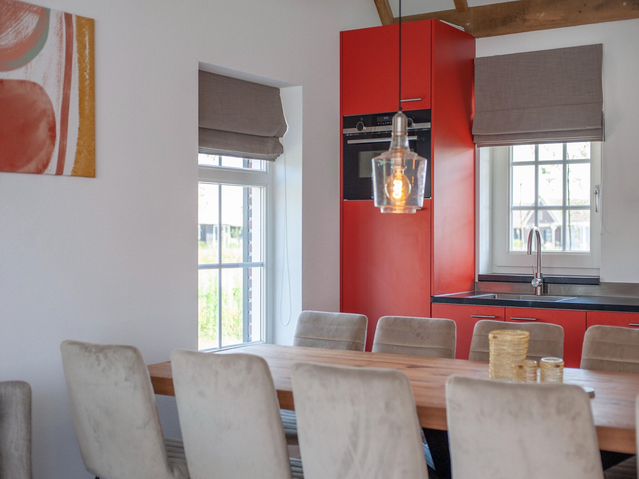 De keuken van Vakantiepark De Heihorsten 10 in Someren