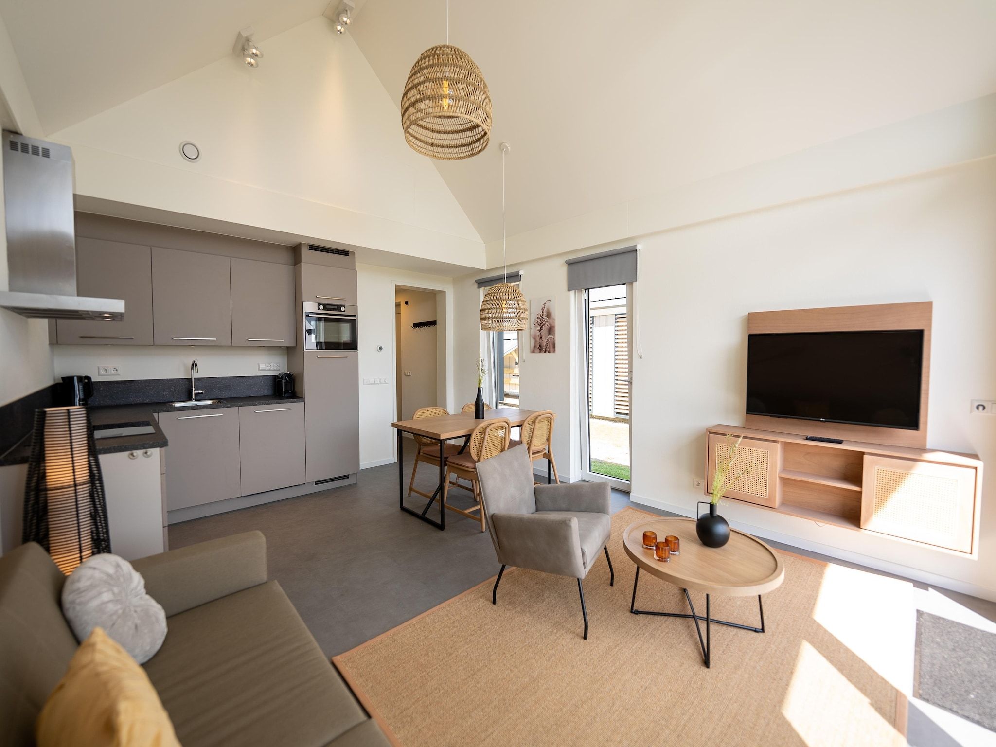 De keuken van Vakantiepark Zeebad 15 in Breskens