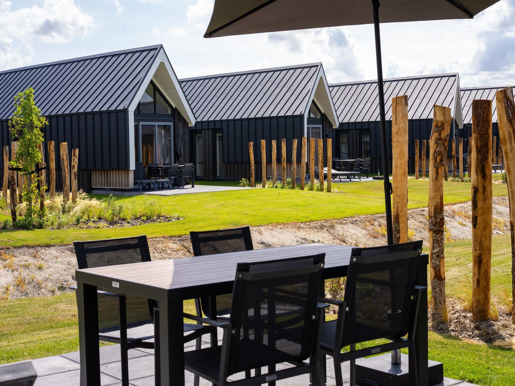 De buitenkant van Vakantiepark Zeebad 15 in Breskens