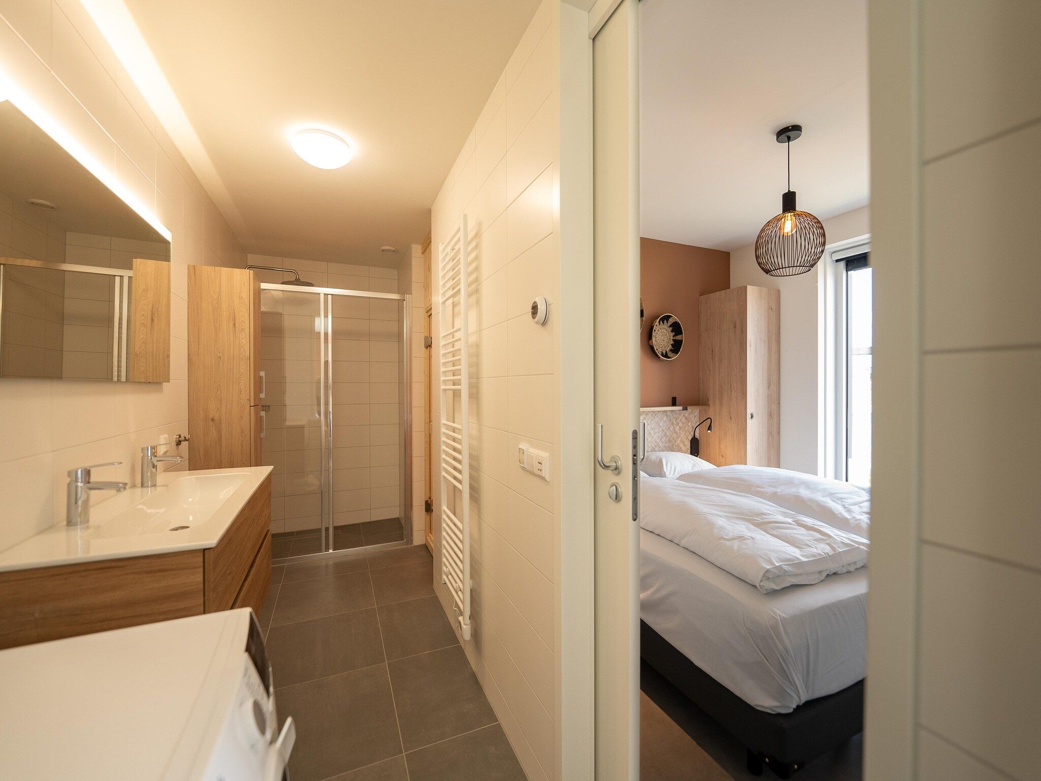 De badkamer van Vakantiepark Zeebad 15 in Breskens