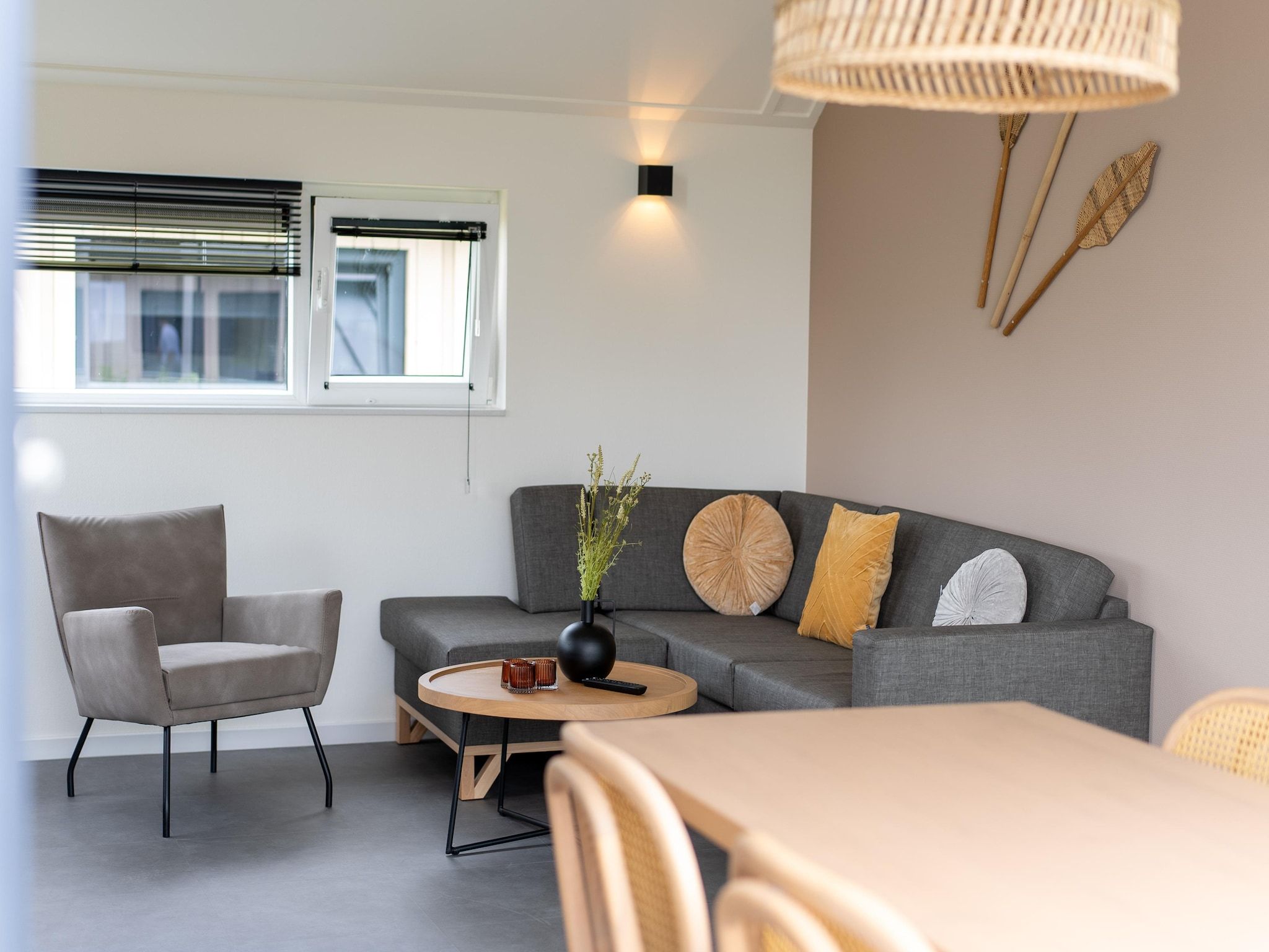 De woonkamer van Vakantiepark Zeebad 16 in Breskens