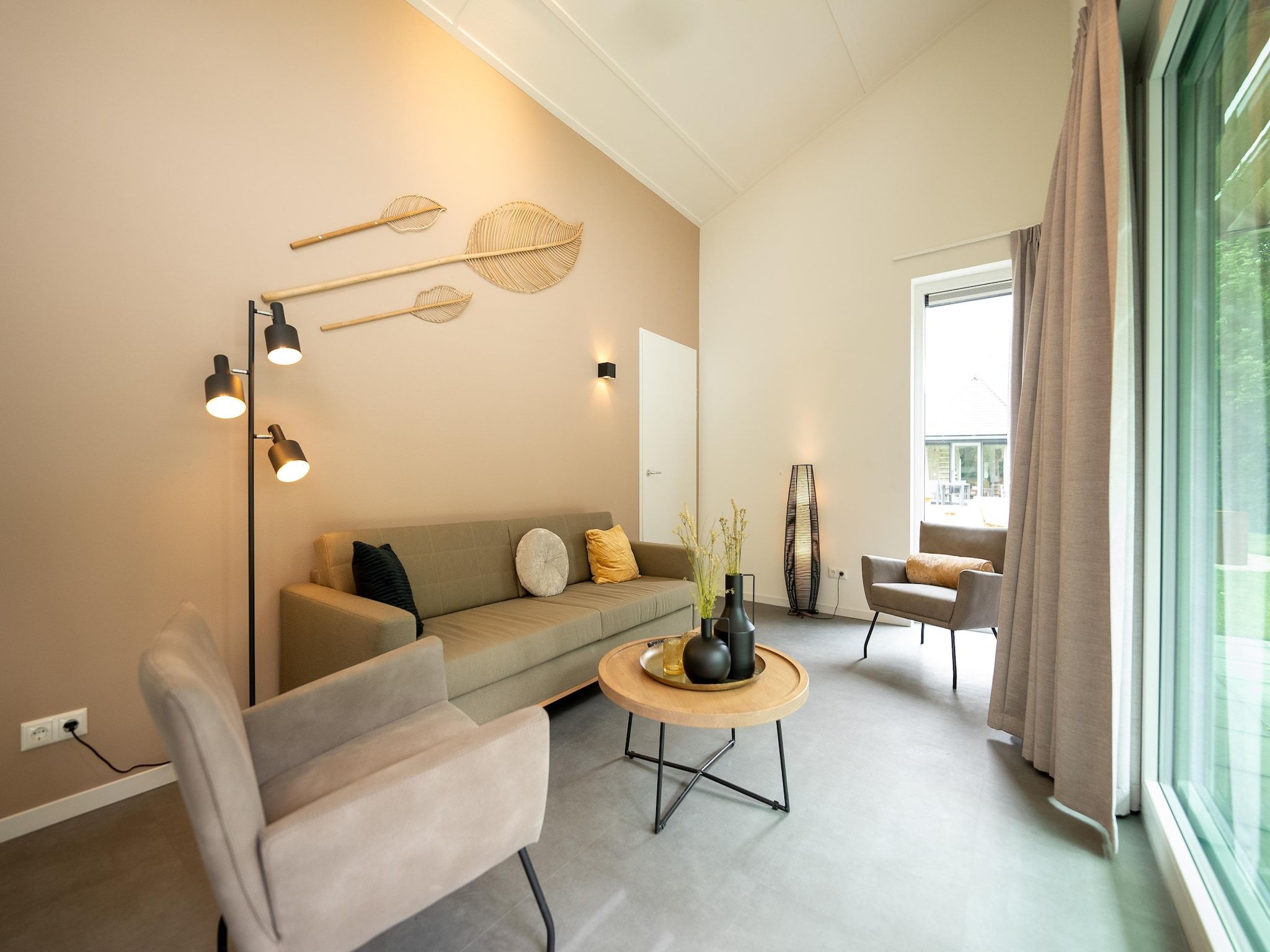 De woonkamer van Vakantiepark Zeebad 18 in Breskens