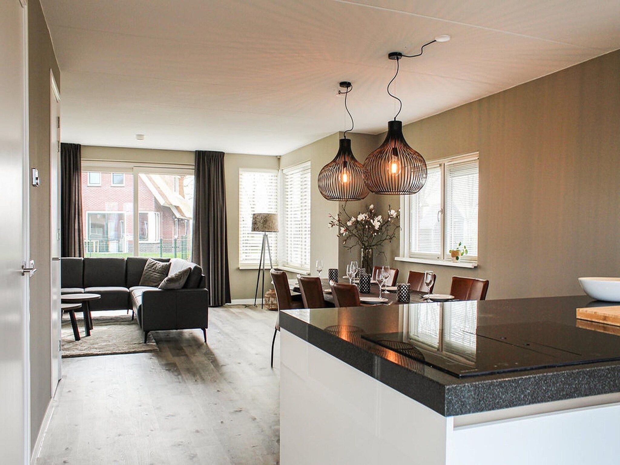 De woonkamer van Recreatiepark Idskenhuizen 2 in Idskenhuizen