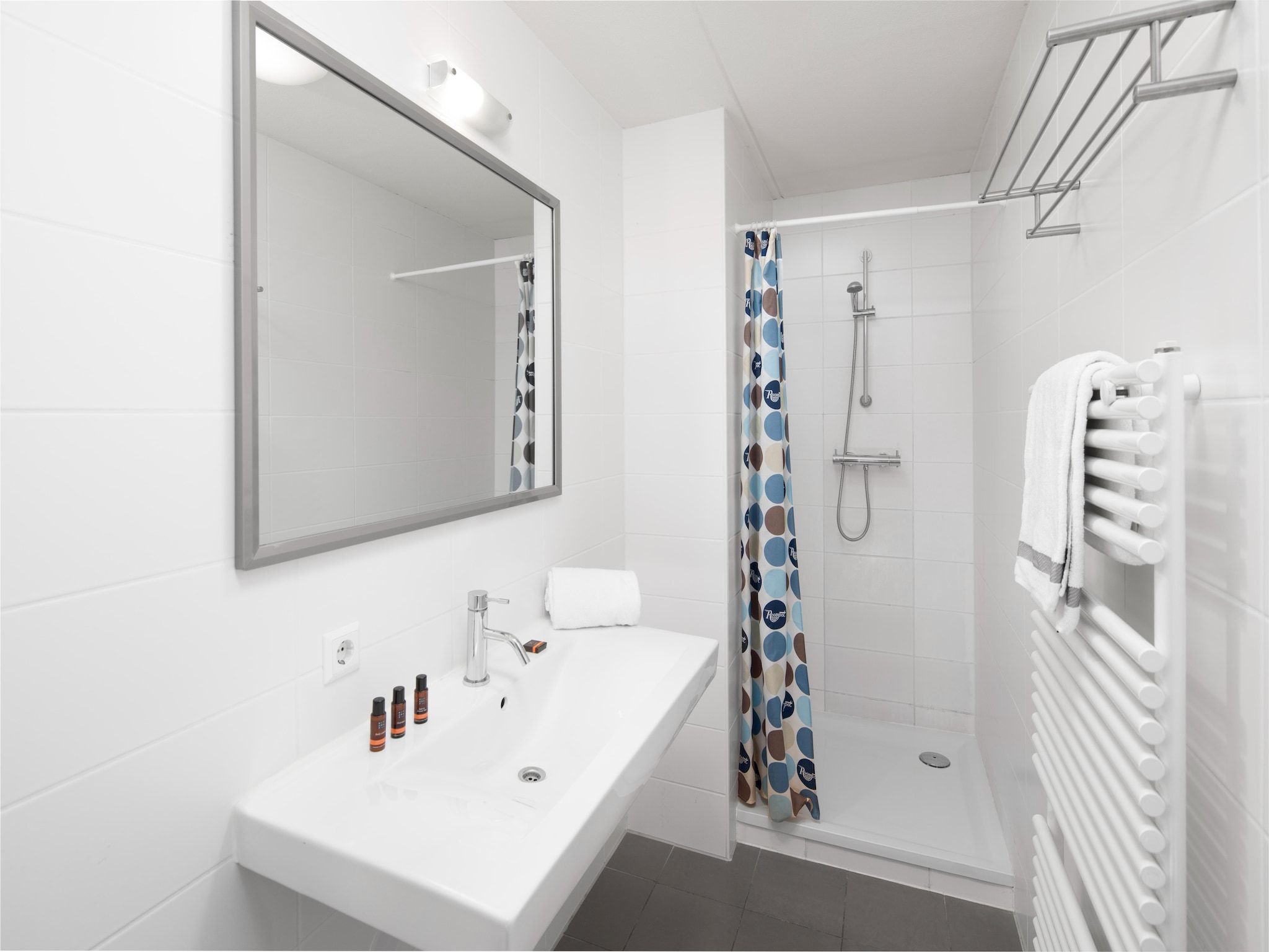 De badkamer van Noordzee Résidence Cadzand-Bad 19 in Cadzand-Bad