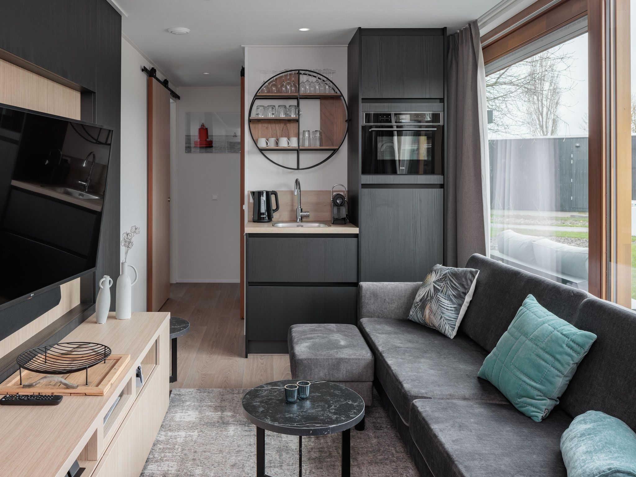 De woonkamer van Beach Resort Brouwersdam 1 in Scharendijke