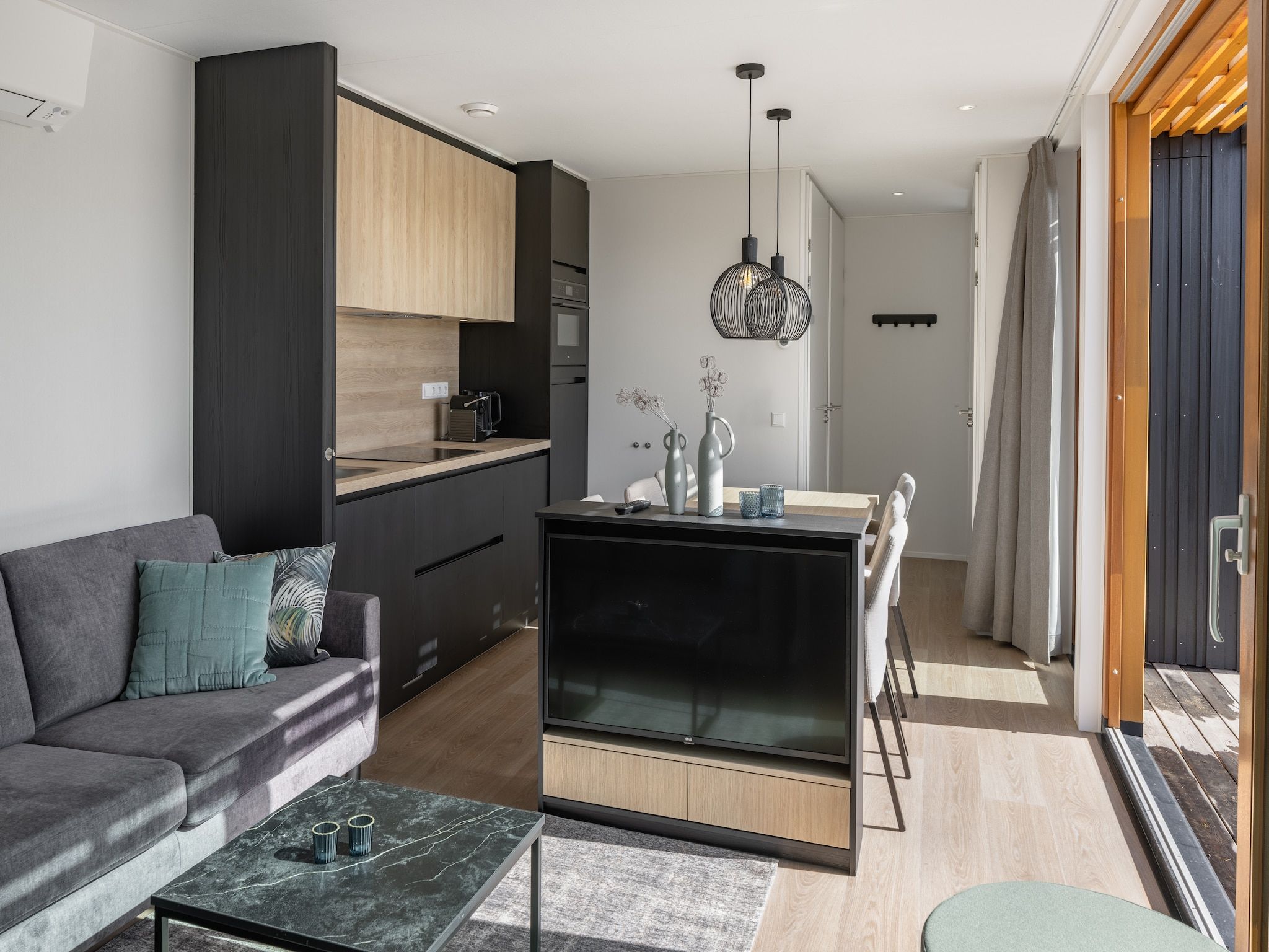 De woonkamer van Beach Resort Brouwersdam 3 in Scharendijke