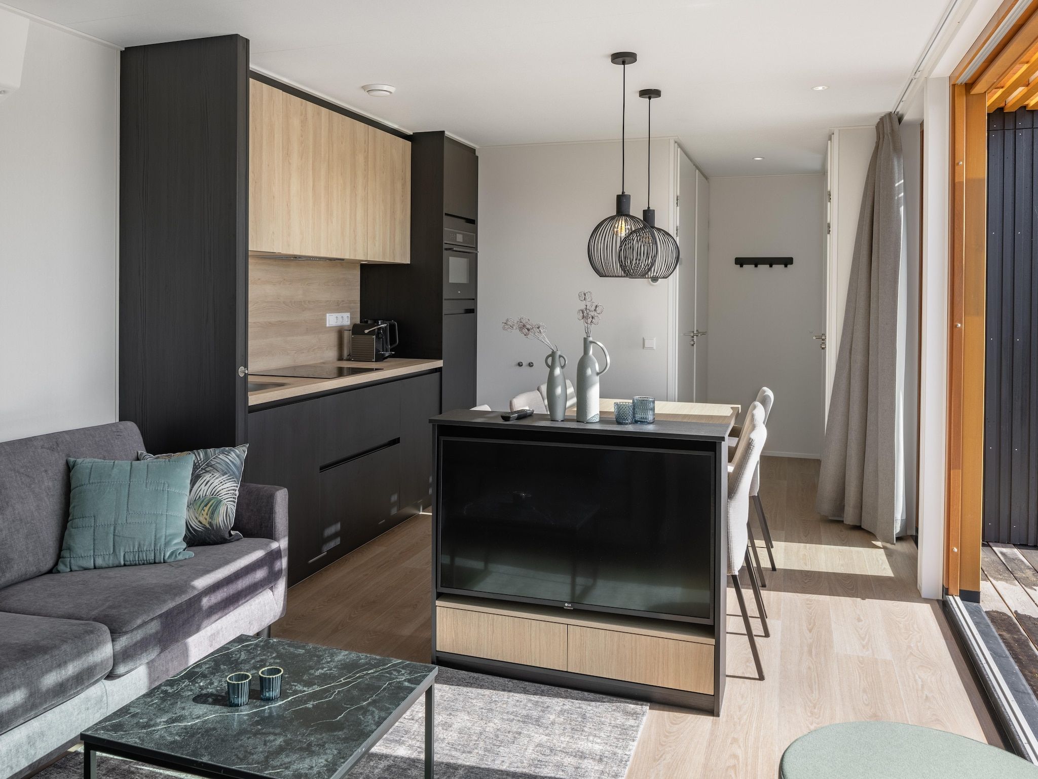 De woonkamer van Beach Resort Brouwersdam 3 in Scharendijke