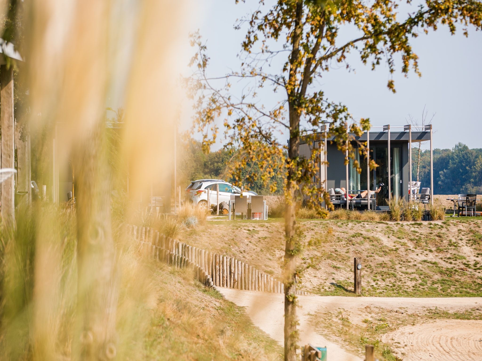 De buitenkant van Vakantiepark Leukermeer 10 in Well