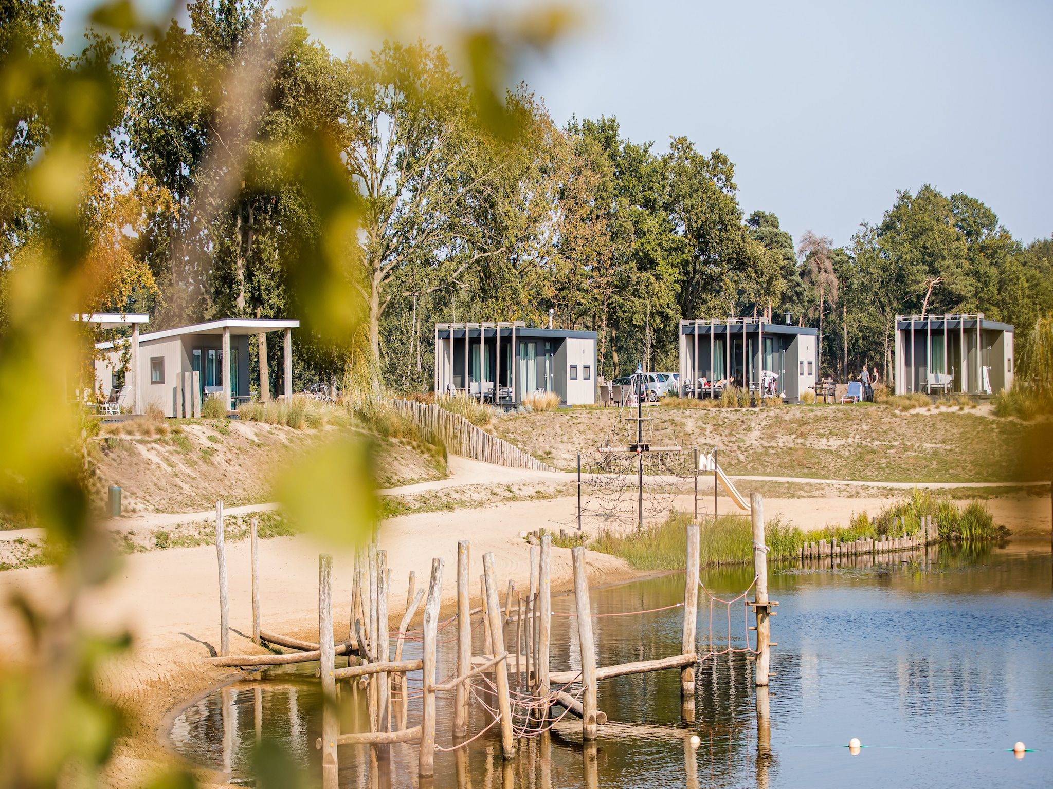 De buitenkant van Vakantiepark Leukermeer 10 in Well