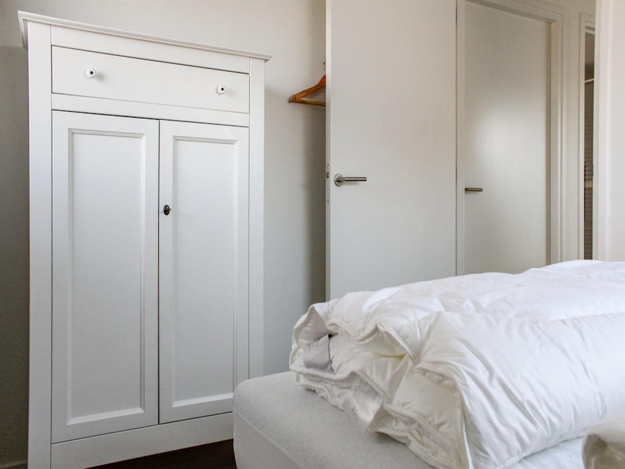 Een slaapkamer van Recreatiepark Idskenhuizen 8 in Idskenhuizen