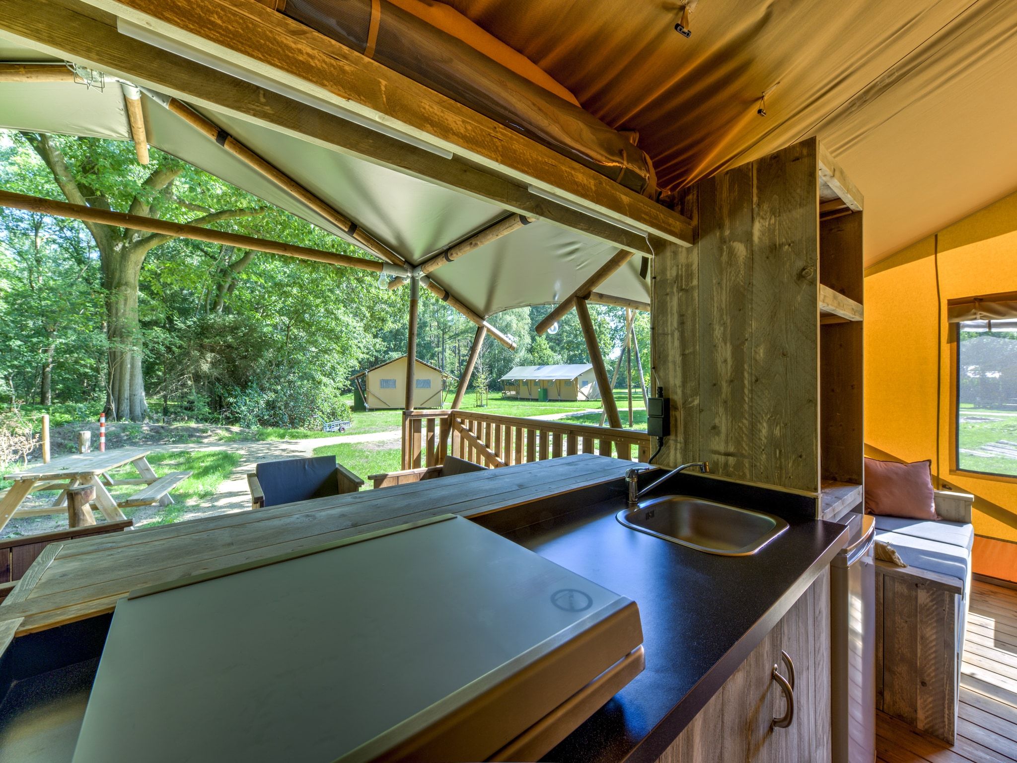 De keuken van Buitenplaats Gerner 8 in Dalfsen