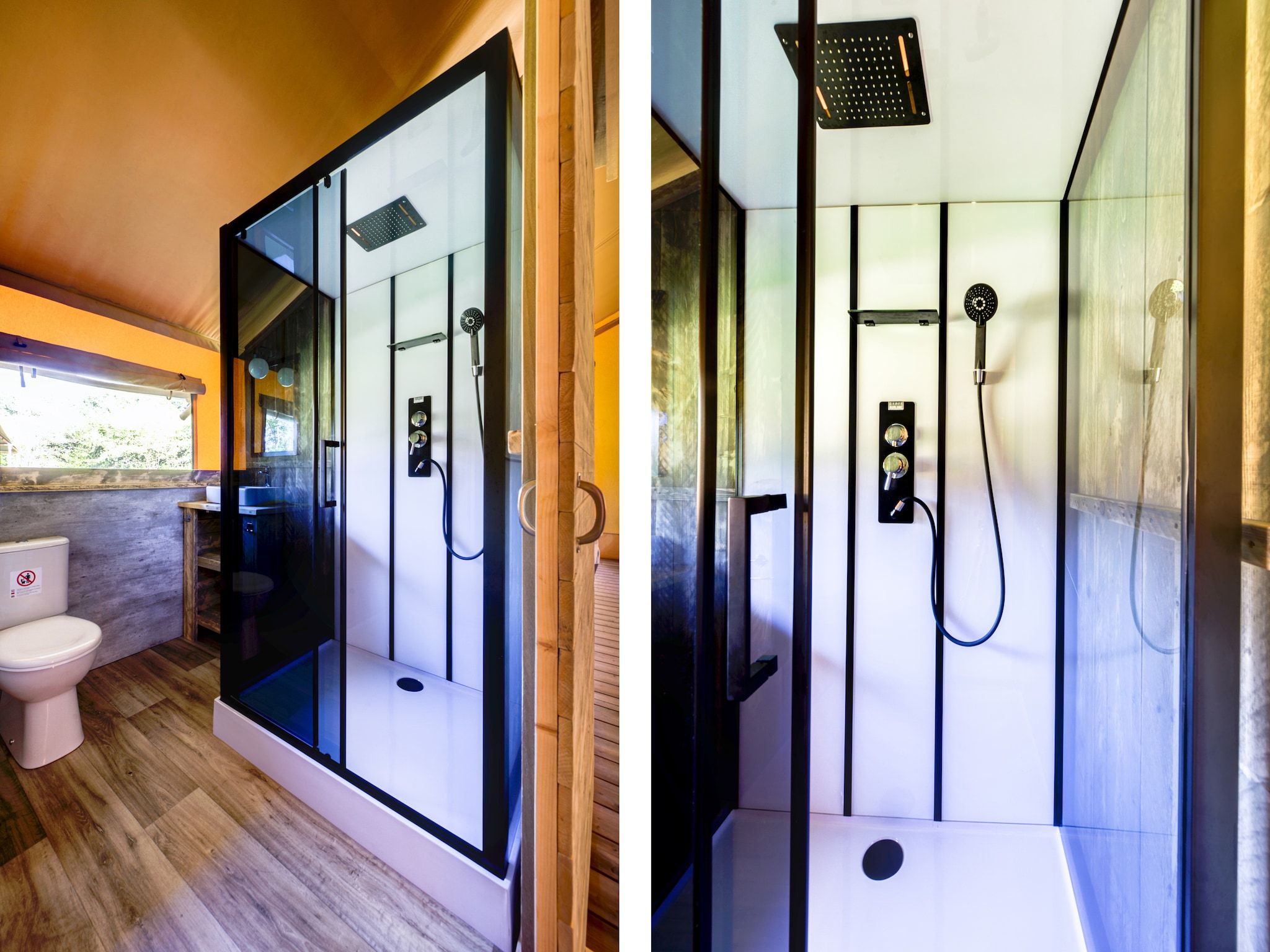 De badkamer van Buitenplaats Gerner 8 in Dalfsen