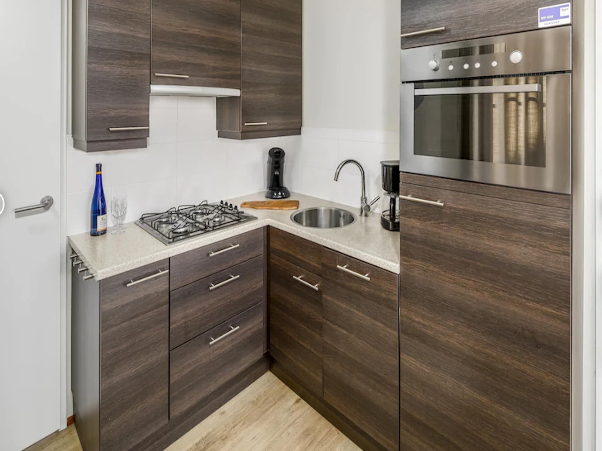 De keuken van Noordzee Residence Cadzand-Bad 22 in Cadzand-Bad